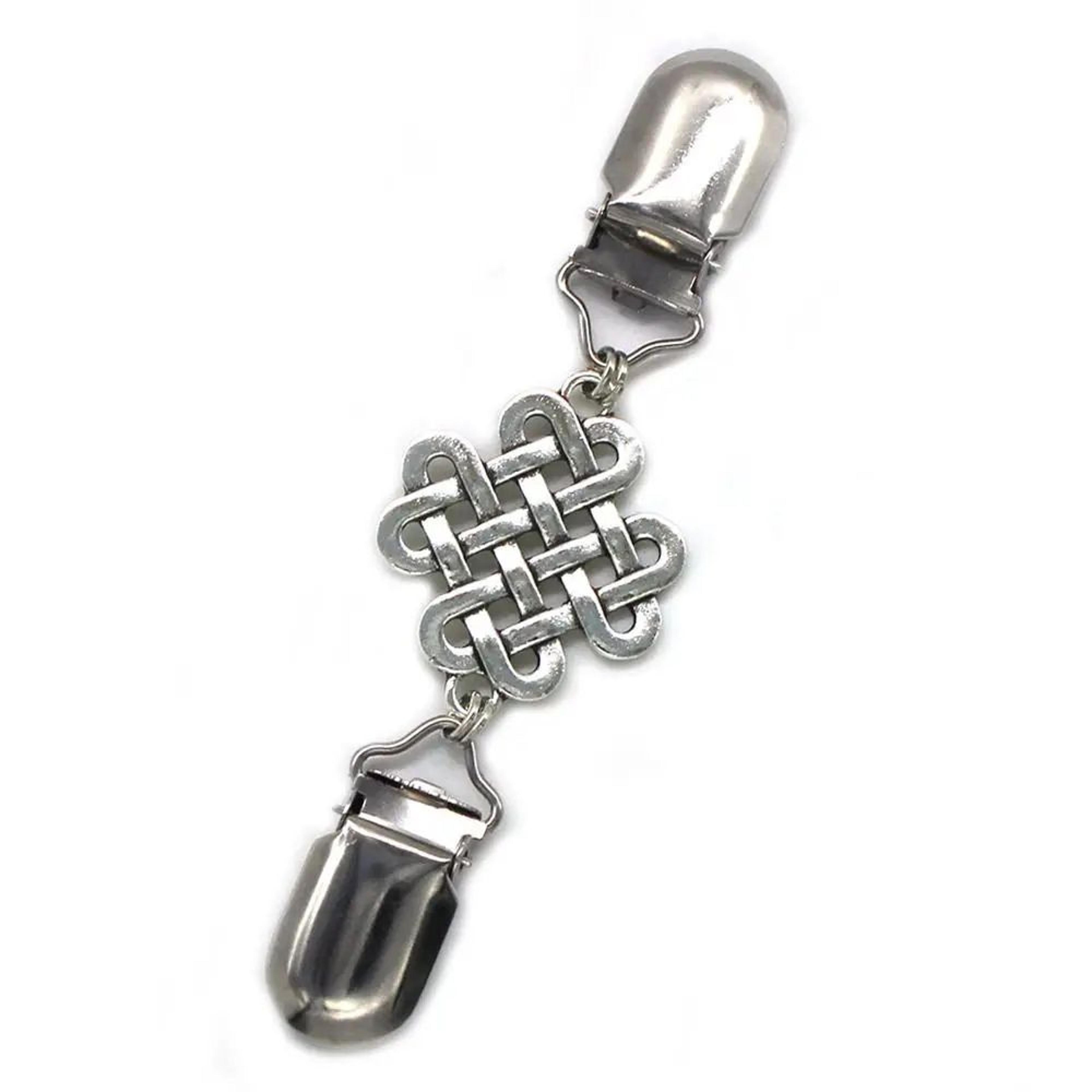Vintage Cardigan Clip Brooch  Zinc Alloy Sweater Shawl Clasp Pin For Blouses Dresses  Scarves 14