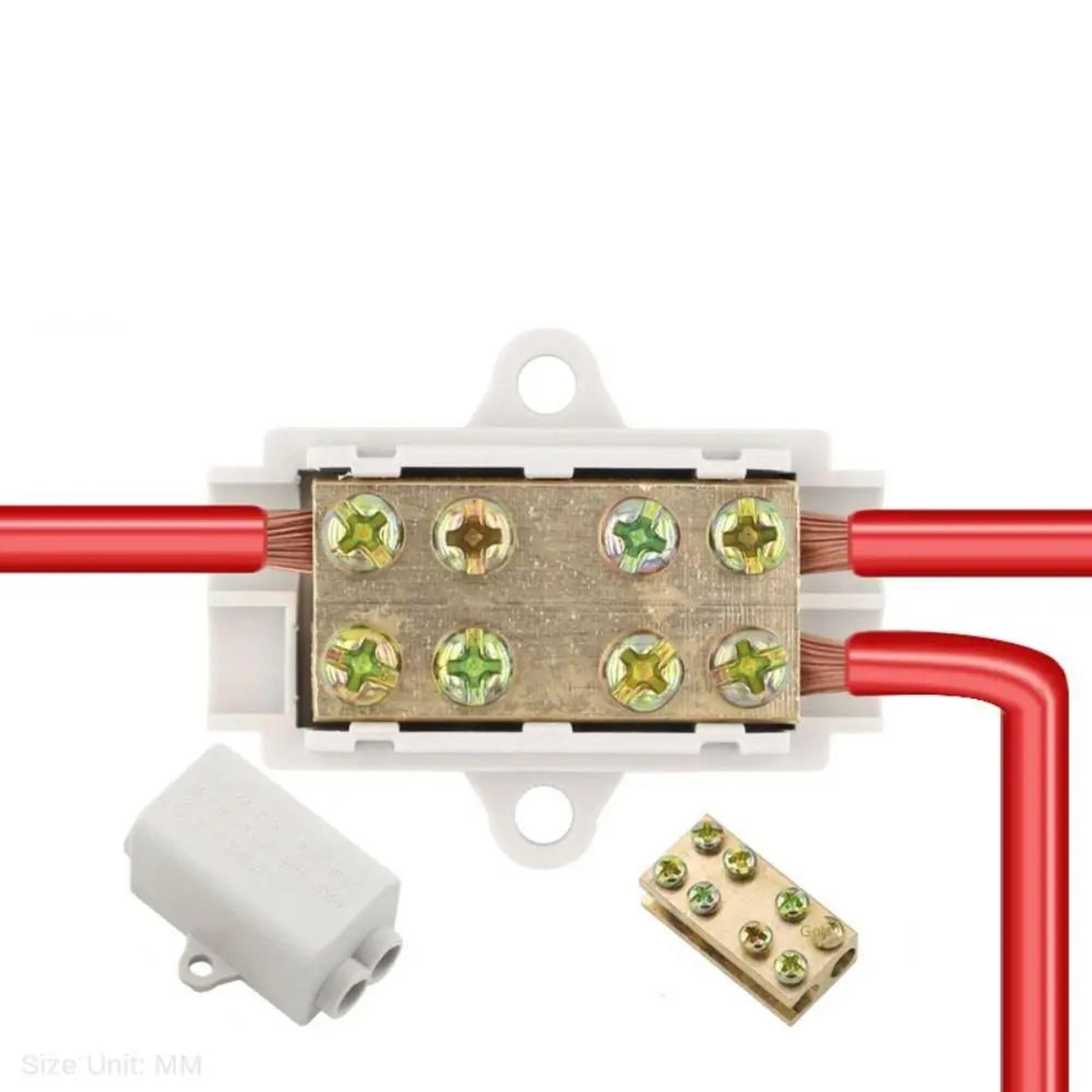 40A TType Branch Wiring Terminal Block  Quick Wire Connector Splitter Junction Box For Electrical C 12