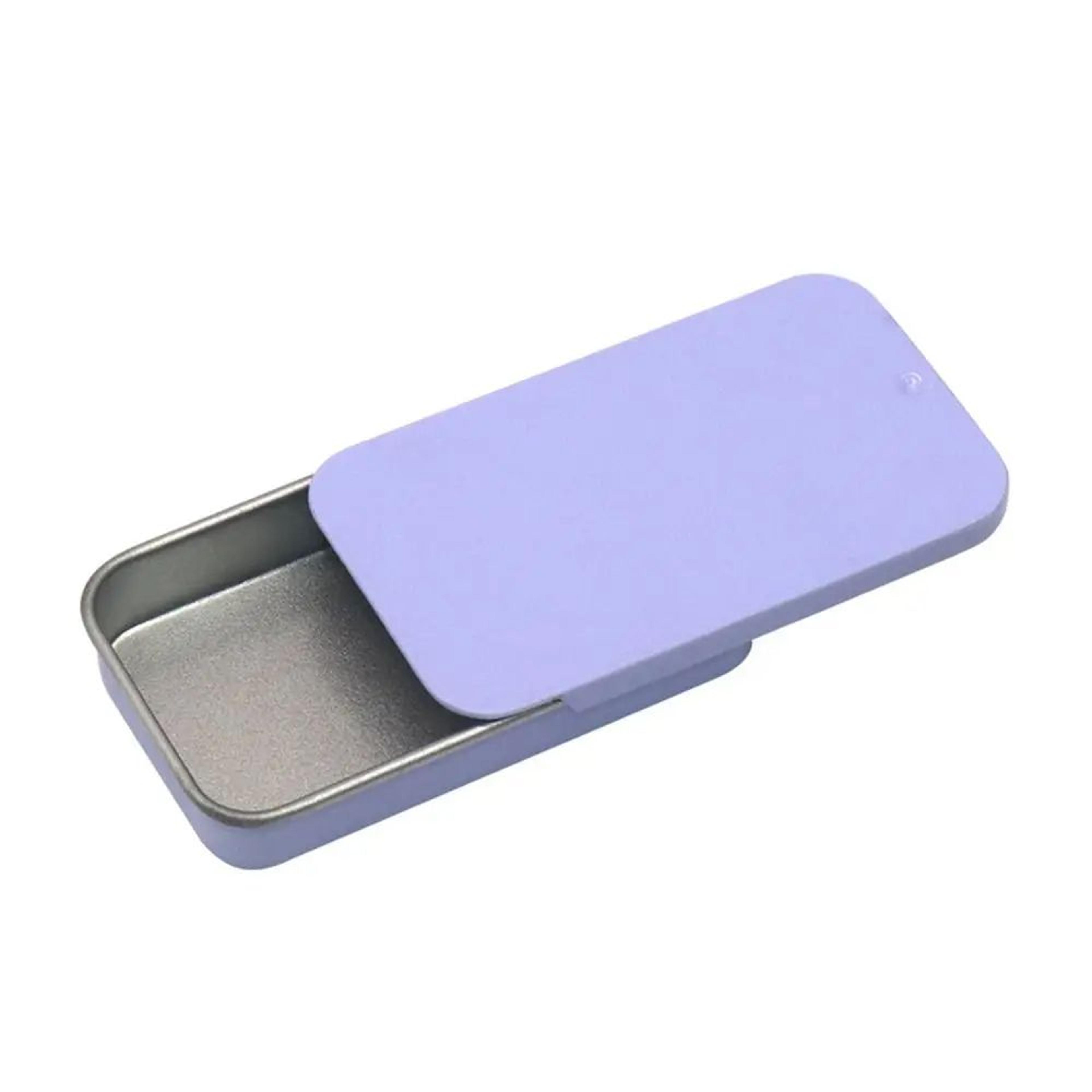 Rectangular Sliding Tin Storage Box  Metal Push Pull Mini Container For Candy Pills Balm  Small Acc 11