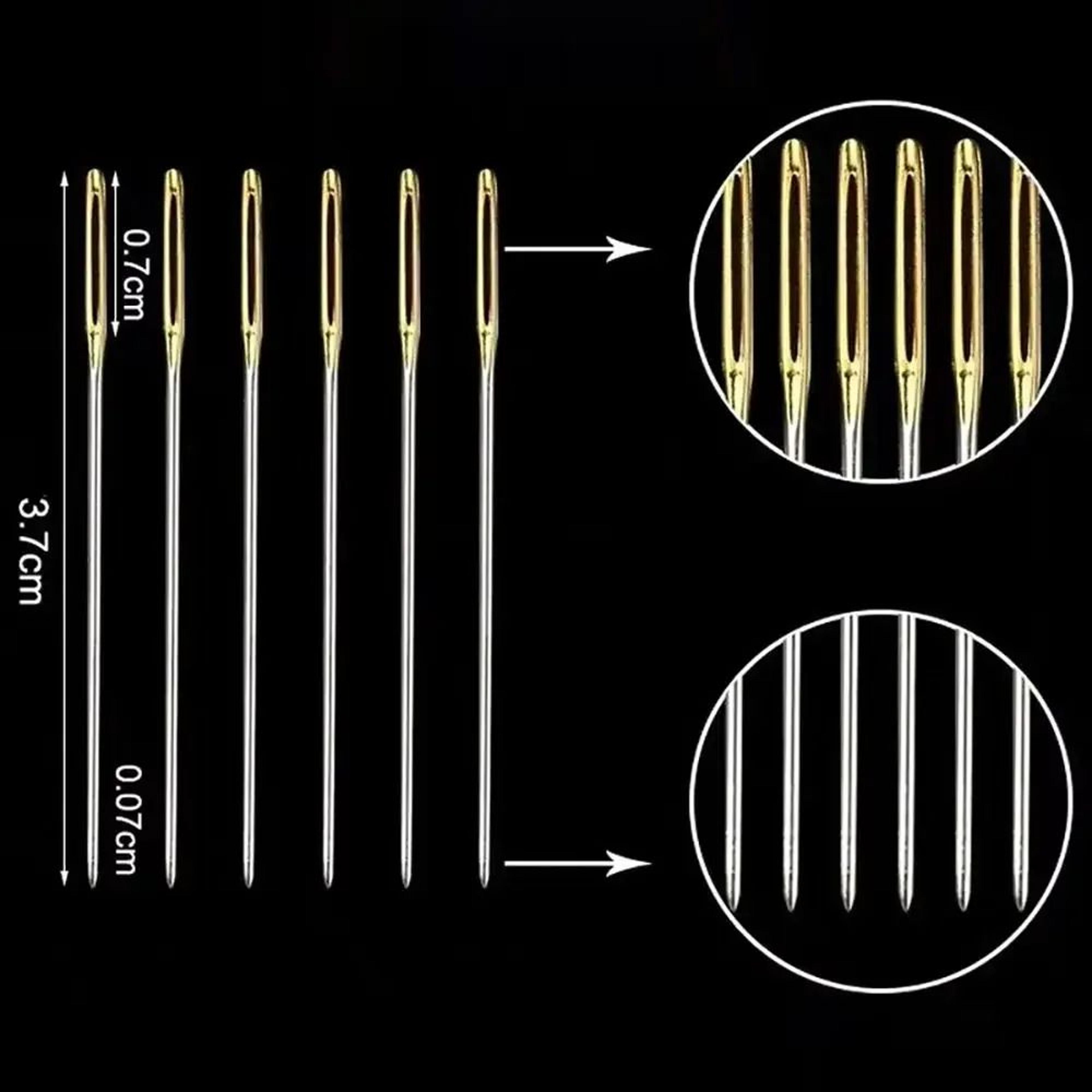 100pcs Stainless Steel Sewing Needles Set  MultiSize Embroidery Cross Stitch  Hand Sewing Needles 2 5