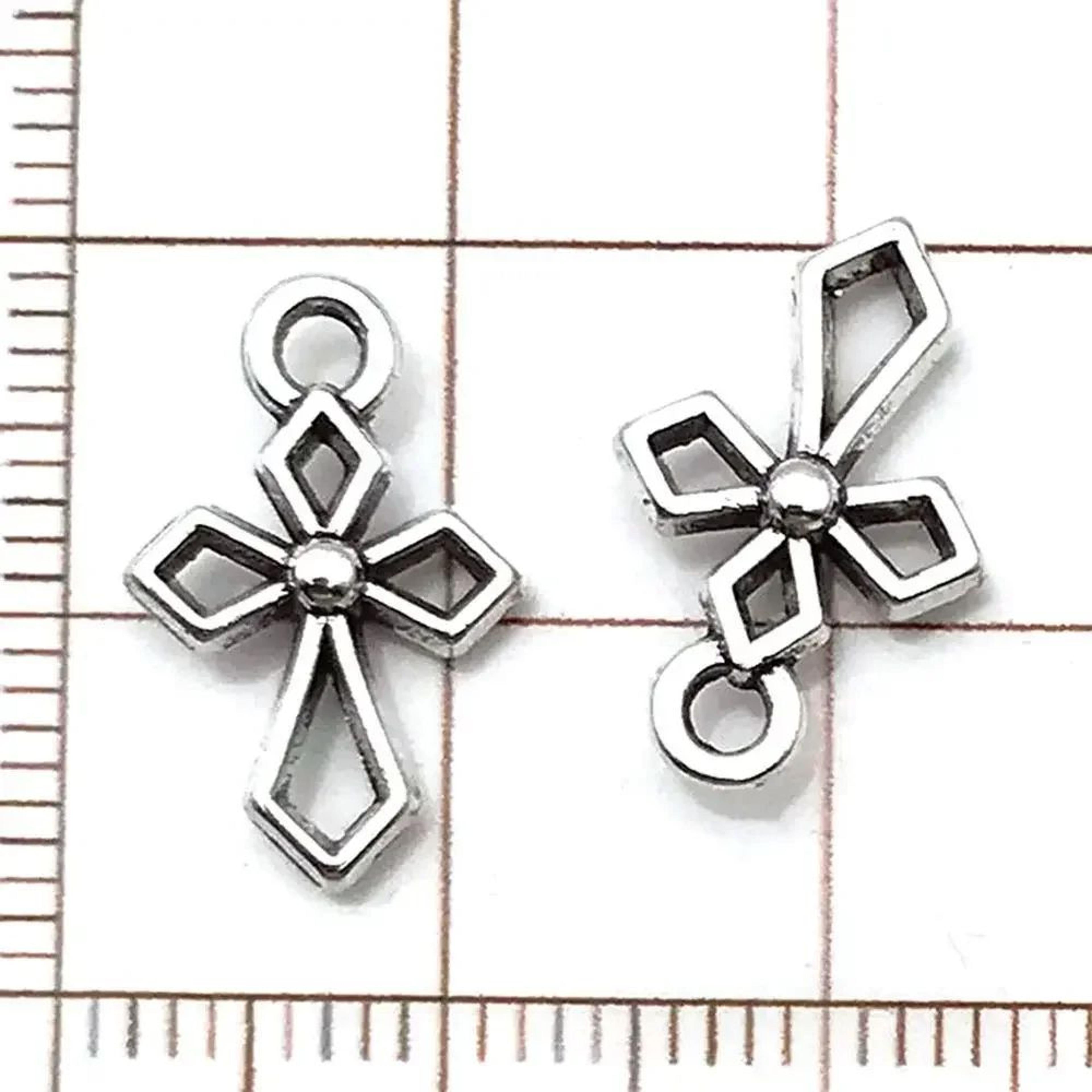20pcs Vintage Cross Charms For Jewelry Making  Retro Zinc Alloy DIY Pendants For Bracelets Necklace 2