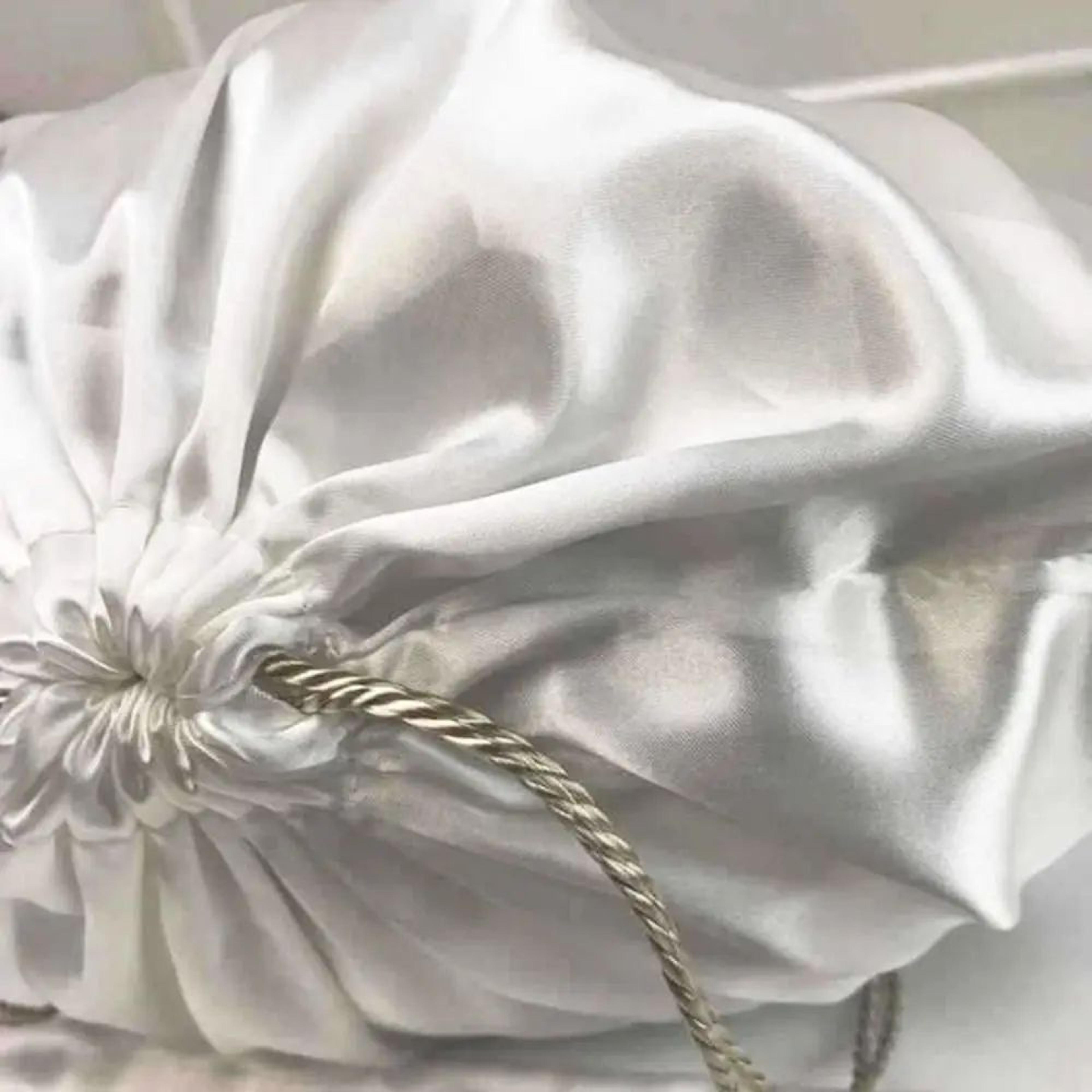 Reusable Silky Satin Dust Bag  Drawstring Storage Bag For Handbags Shoes  Clothing Organizer 3