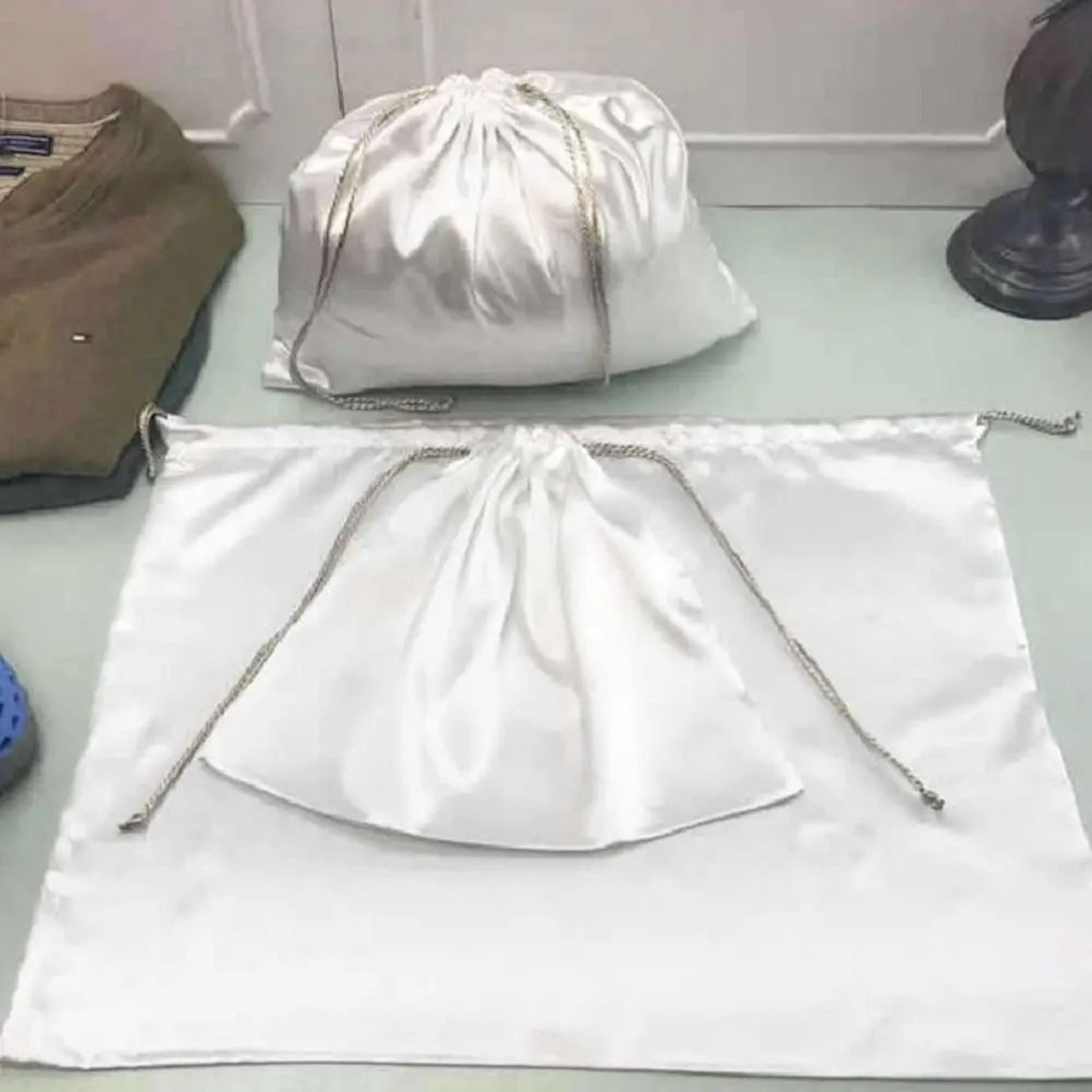 Reusable Silky Satin Dust Bag  Drawstring Storage Bag For Handbags Shoes  Clothing Organizer 2