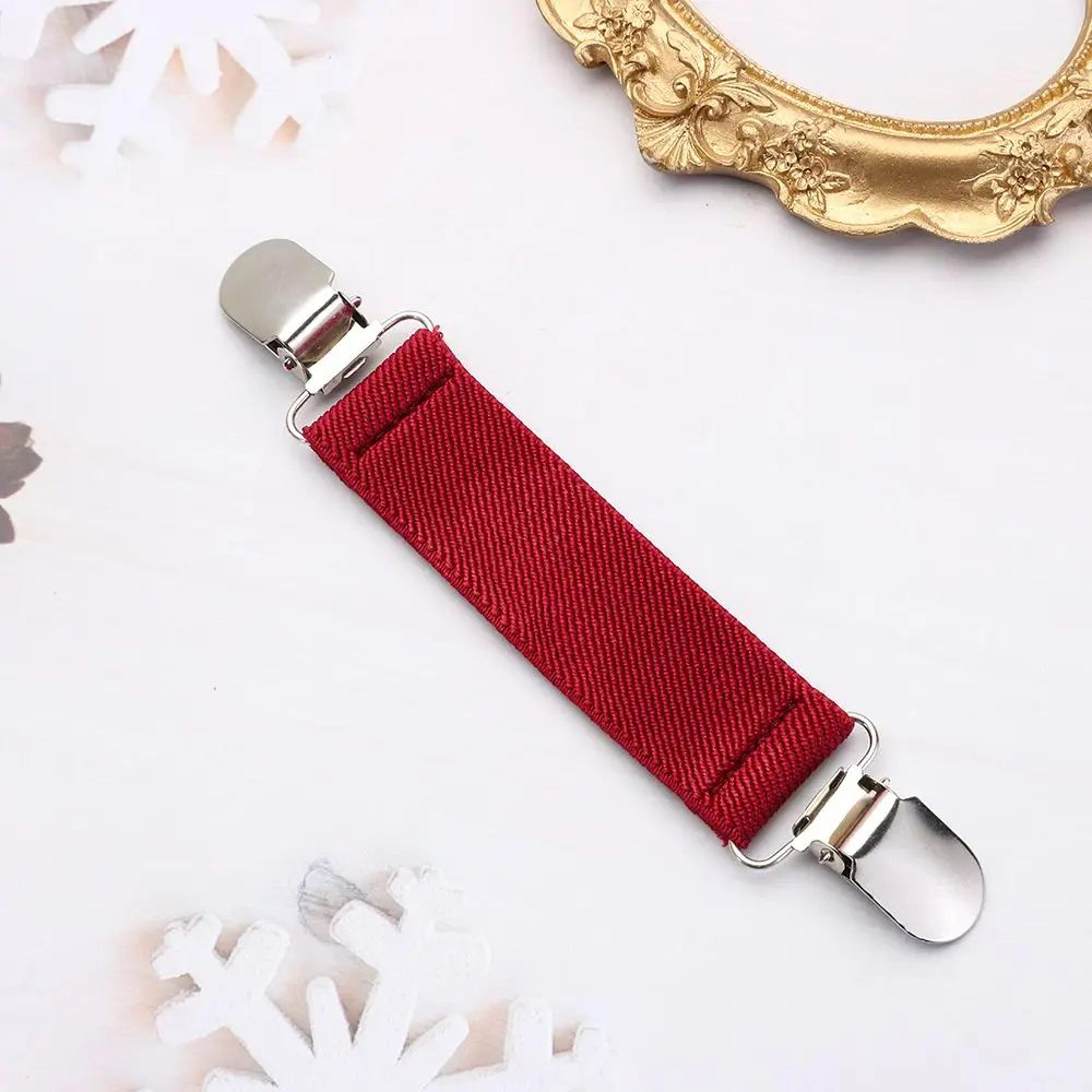 Vintage Cardigan Clip  Antique Silver Sweater Shawl Brooch With Elastic Cinch Clasps For Dresses Bl