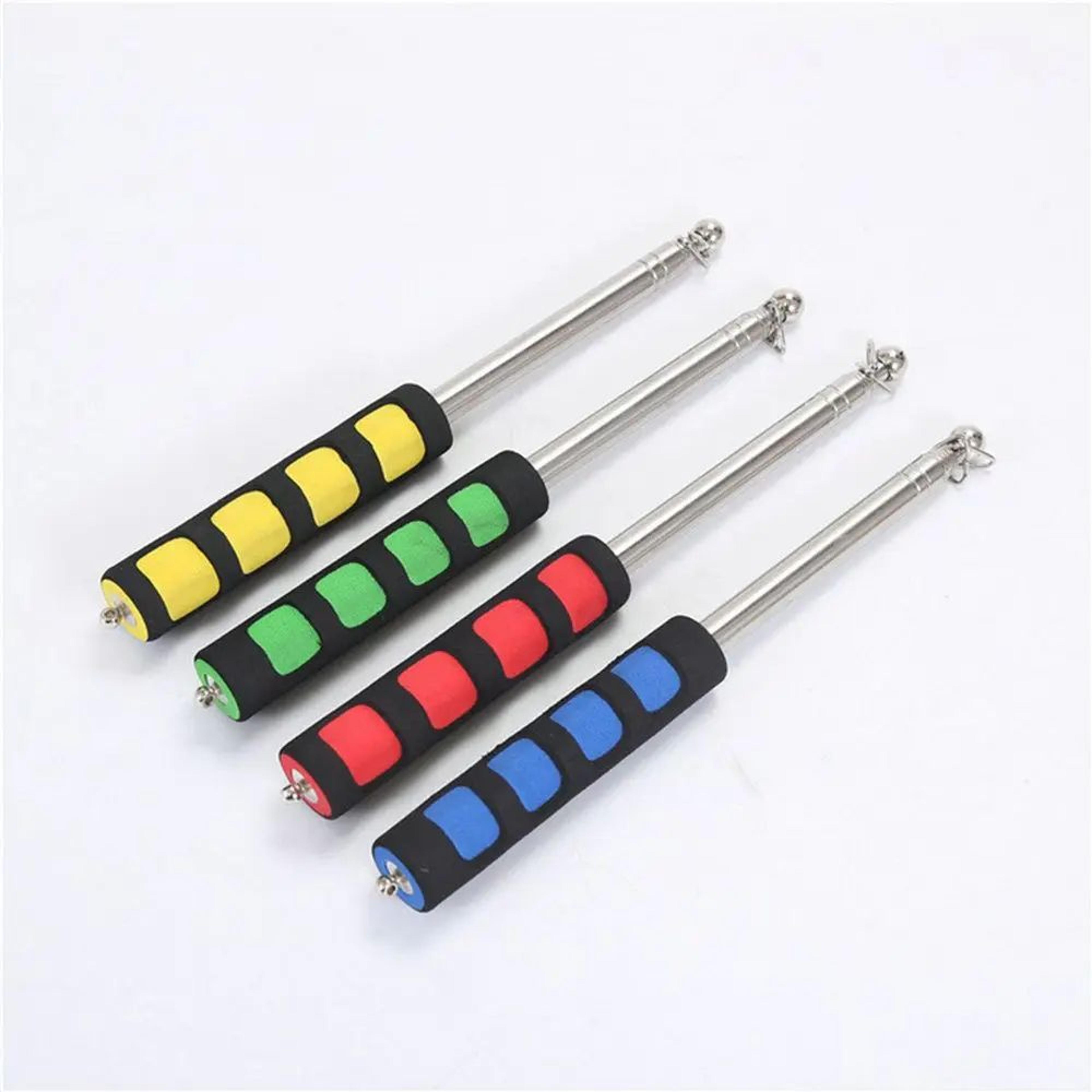 Flexible Telescopic Flag Pole  Stainless Steel Handheld Flagpole For Tour Guides Teachers Parades   2