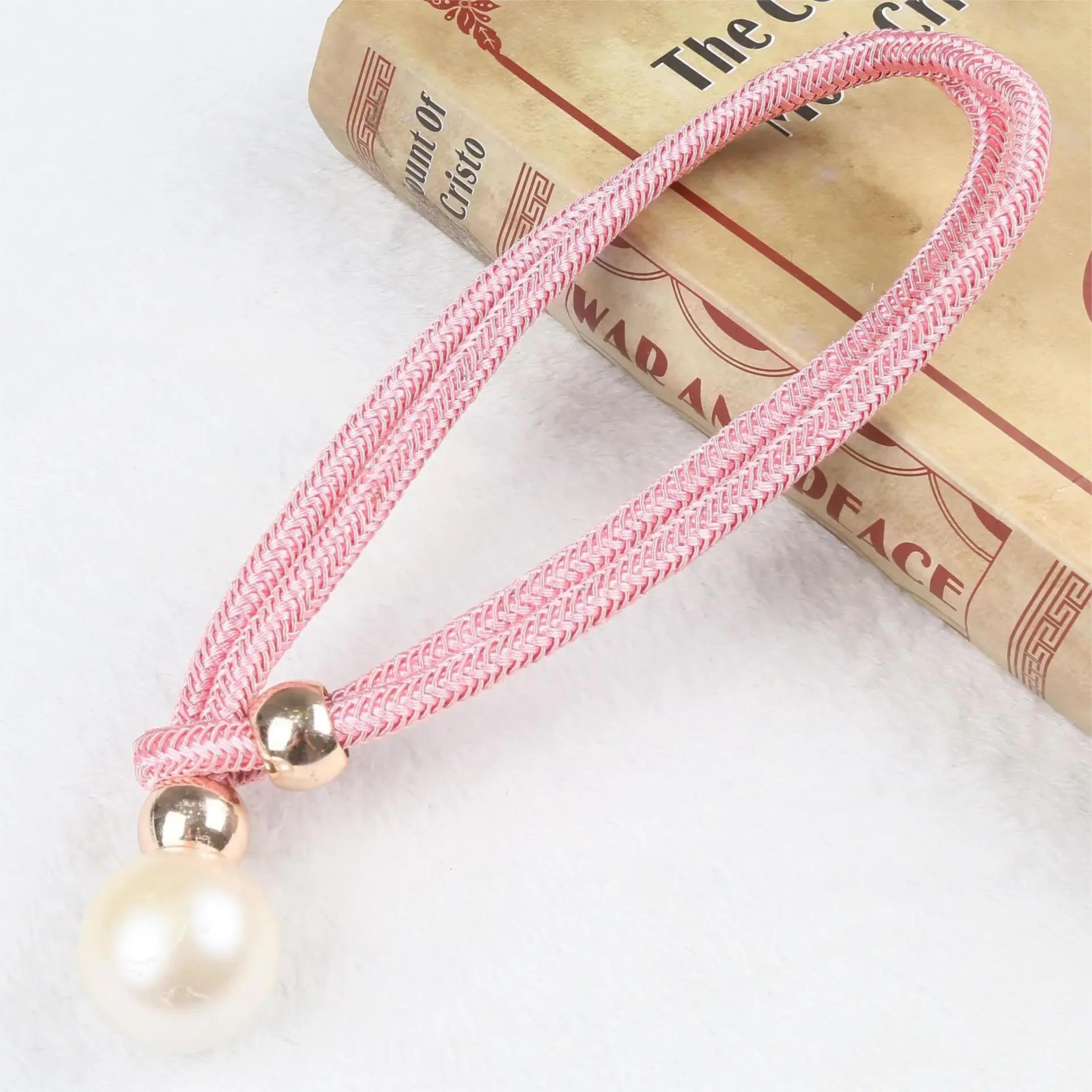 2pcs Pearl Curtain Tiebacks  Adjustable NoPunch Decorative Rope Holdbacks For Drapes  Window Curtai 7