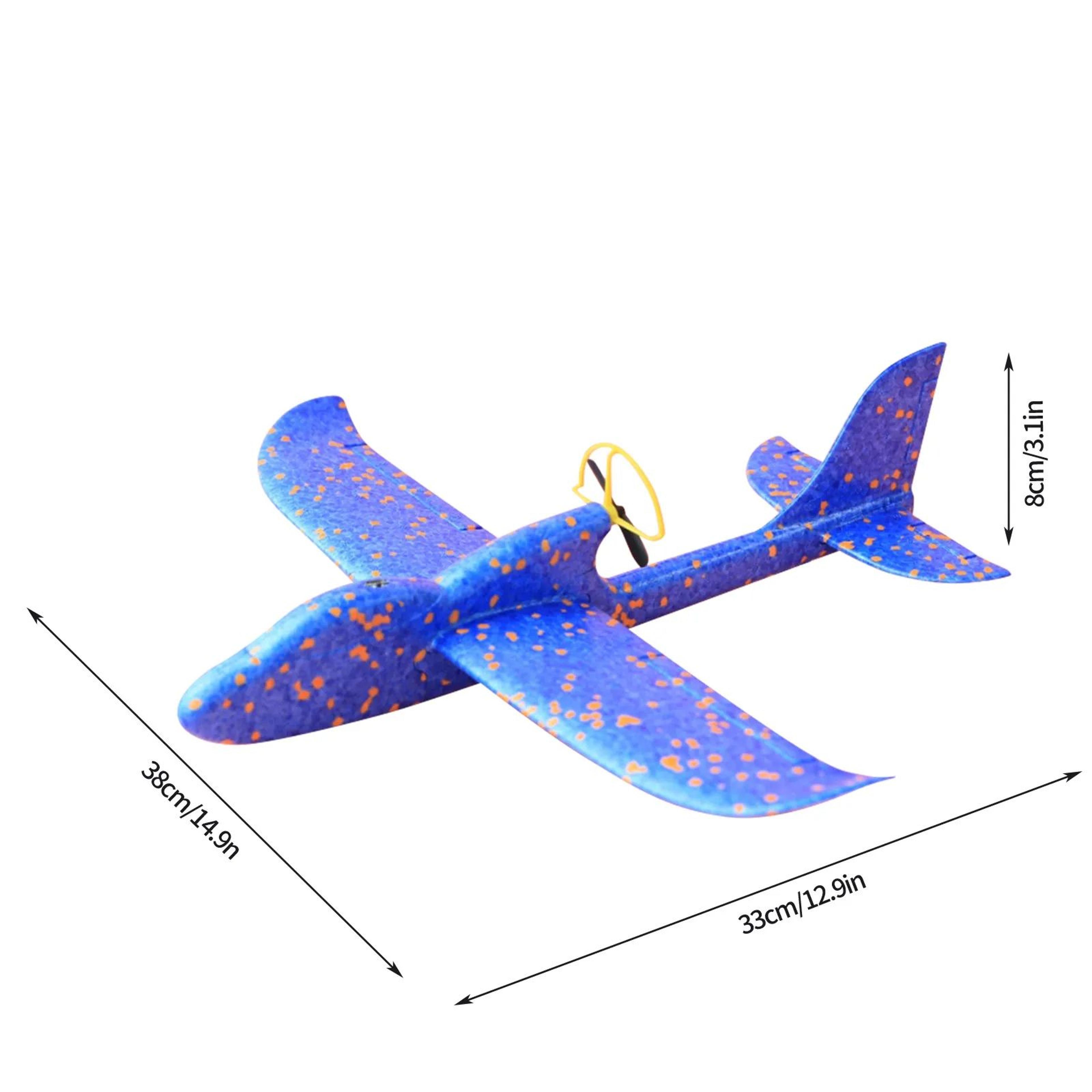 Electric Foam Airplane Toy With LED Lights  Rechargeable HandThrow Glider With Automatic Flight Mod 3
