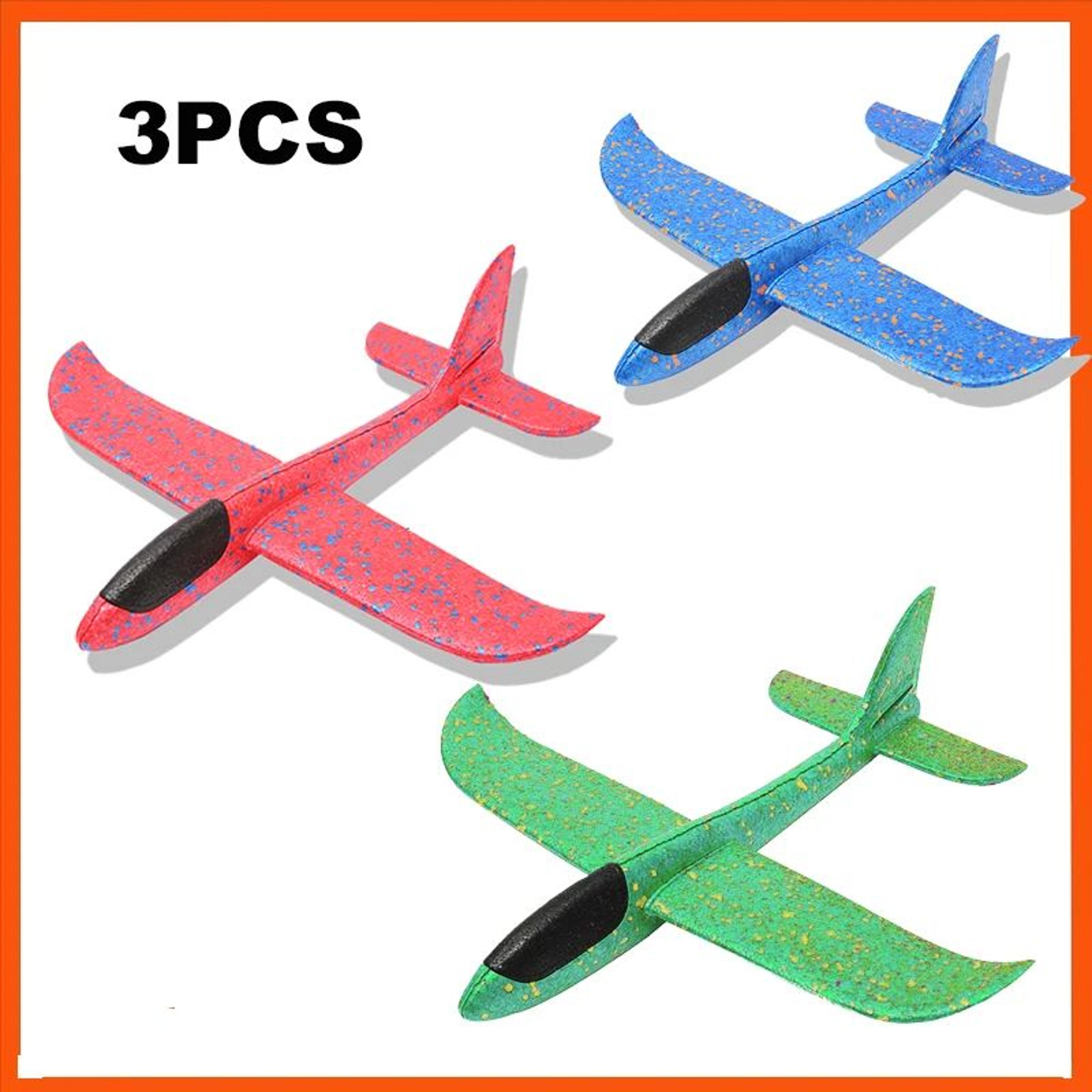 Electric Foam Airplane Toy With LED Lights  Rechargeable HandThrow Glider With Automatic Flight Mod 11