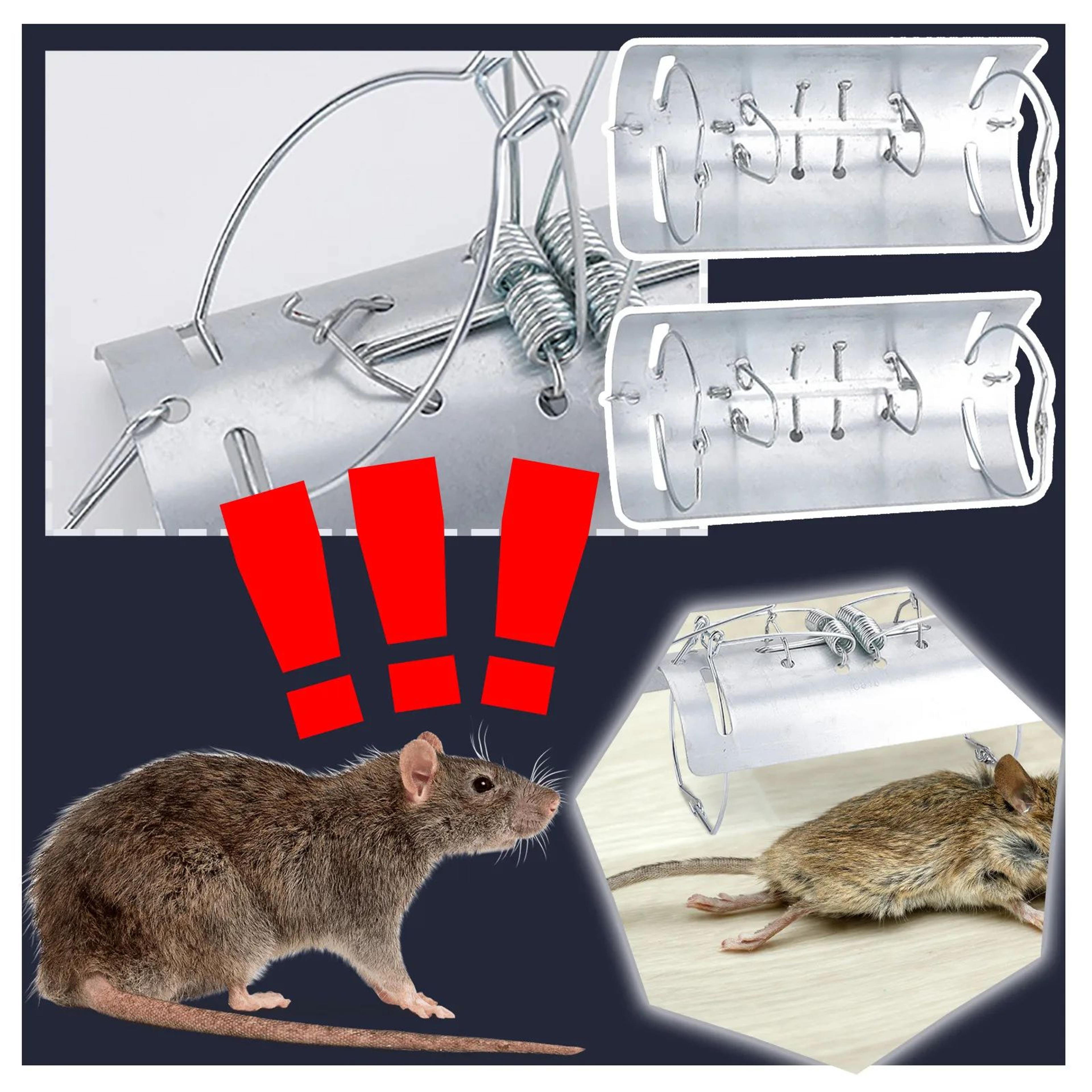 Galvanized Steel Mole Trap  DoubleAction Outdoor Tunnel Mole Catcher Clip For Garden  Lawn Pest Con 0