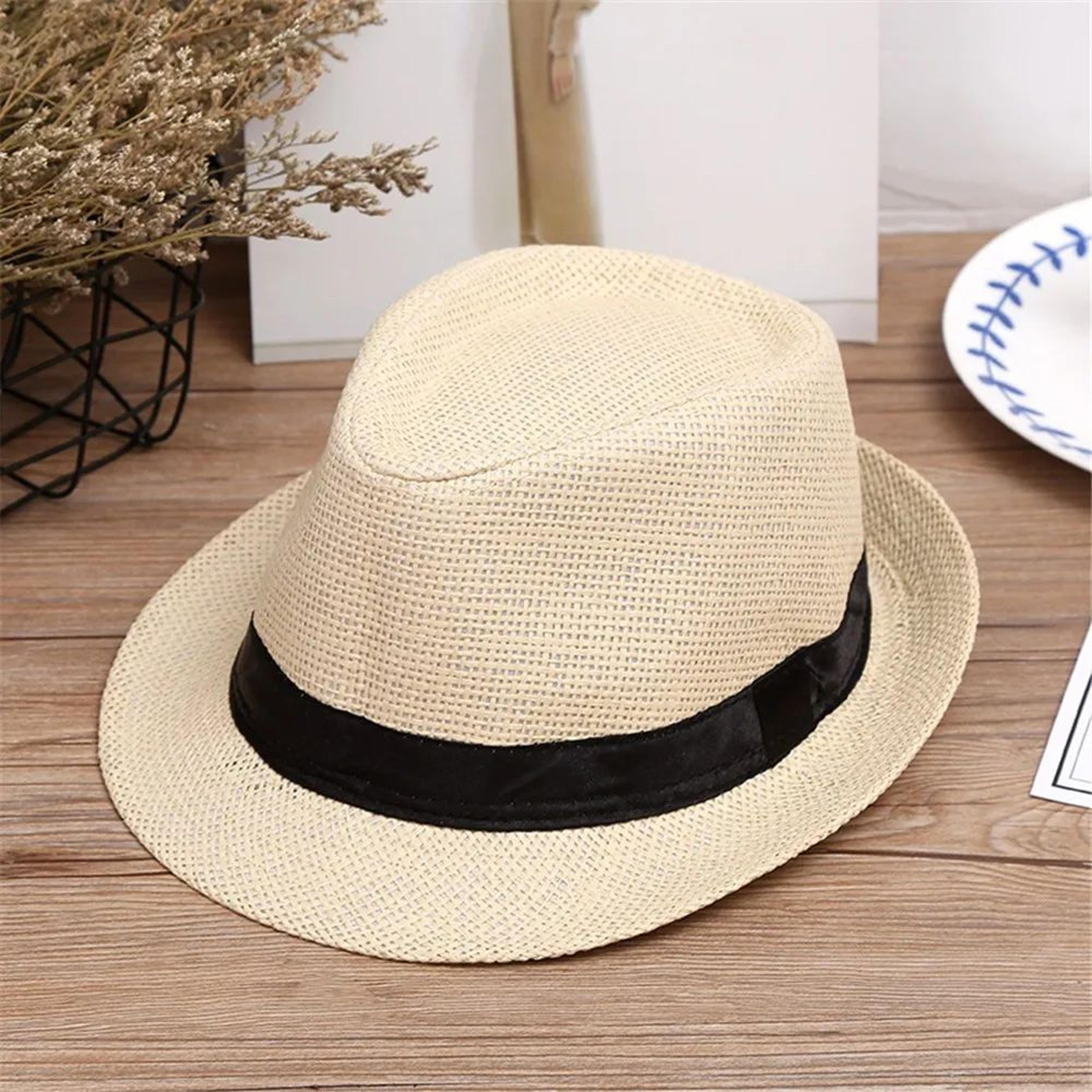 Kids Straw Sun Hat  Breathable Wide Brim Panama Beach Hat For Boys  Girls Outdoor Summer Travel 3