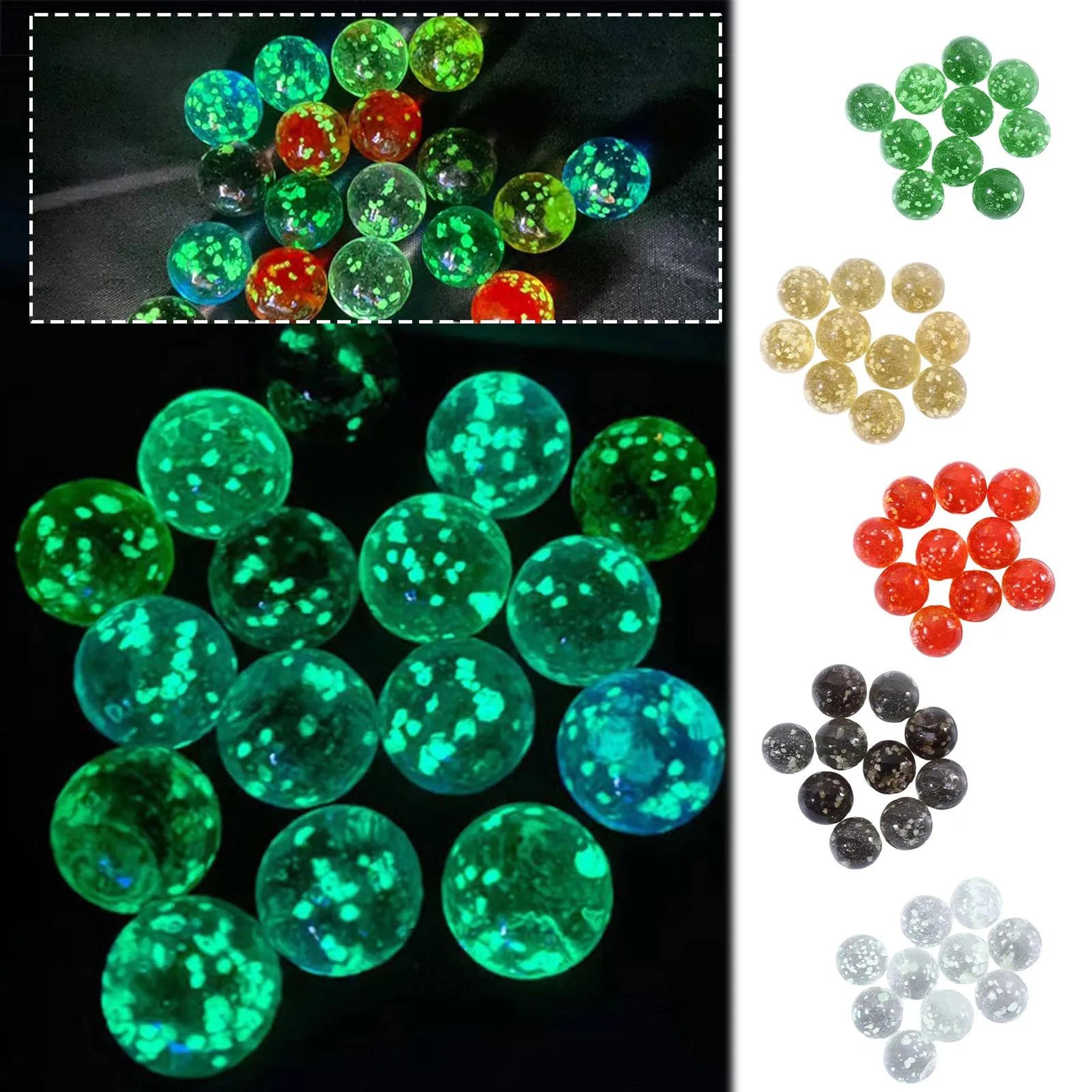 10pcs Luminous Glass Marbles  12mm GlowintheDark Balls For Pinball Games Crafts Decor  Kids Play 1