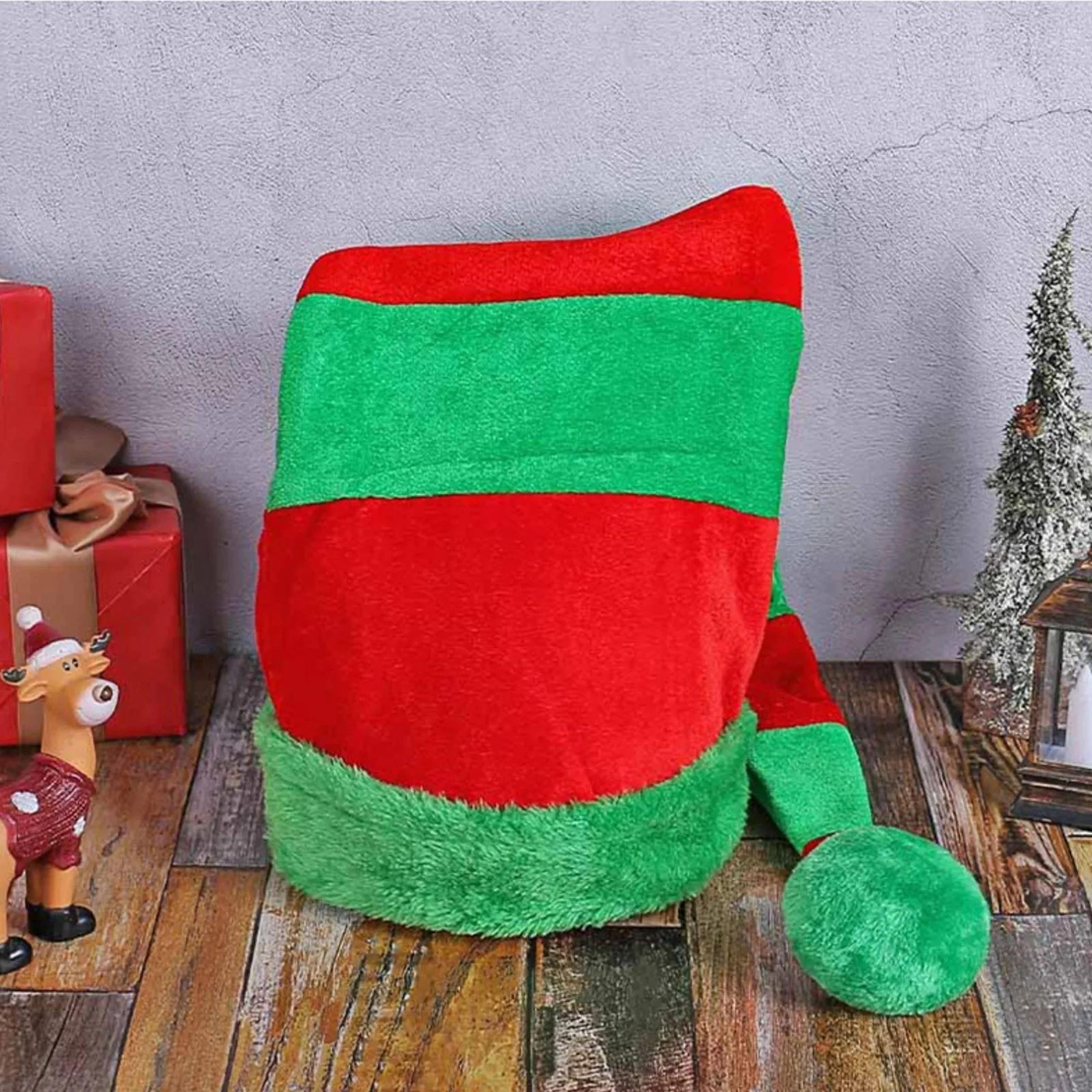 Christmas Long Elf Hat  Red White Green Festive Clown Hat For Holiday Parties Cosplay  Christmas Co 2