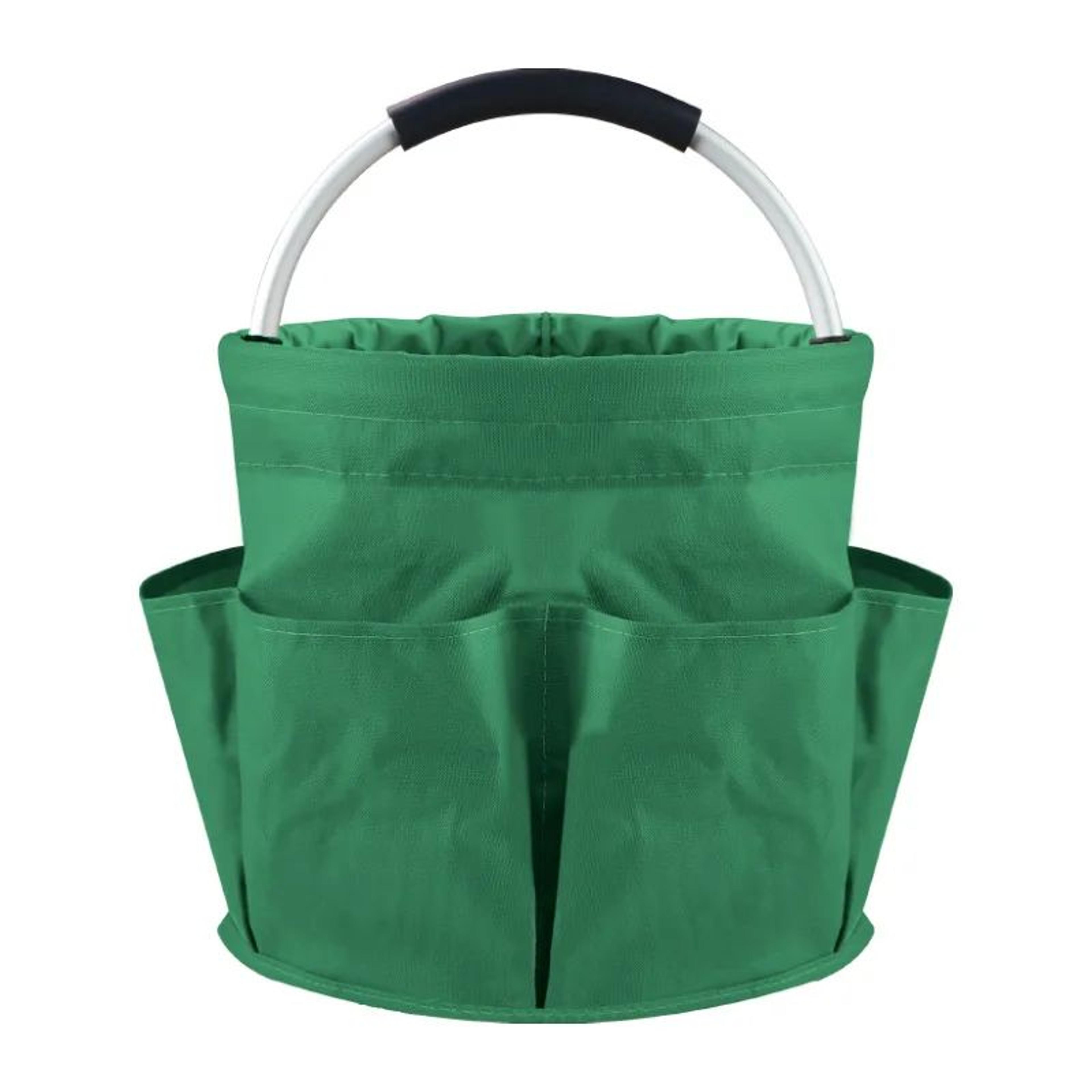 Portable Garden Tool Storage Basket  Large Capacity MultiPocket Folding Outdoor Picnic Beach Carry  8
