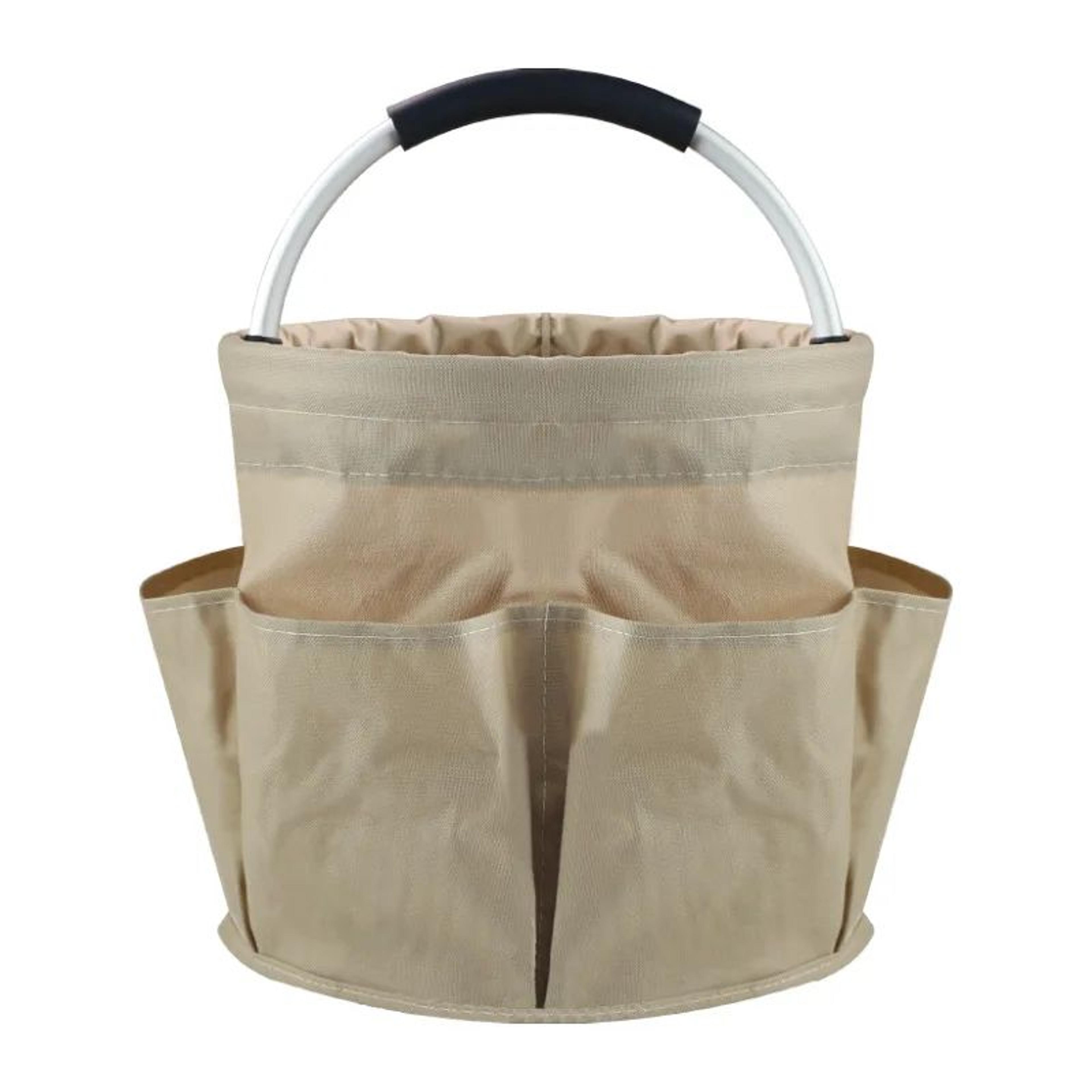 Portable Garden Tool Storage Basket  Large Capacity MultiPocket Folding Outdoor Picnic Beach Carry  9