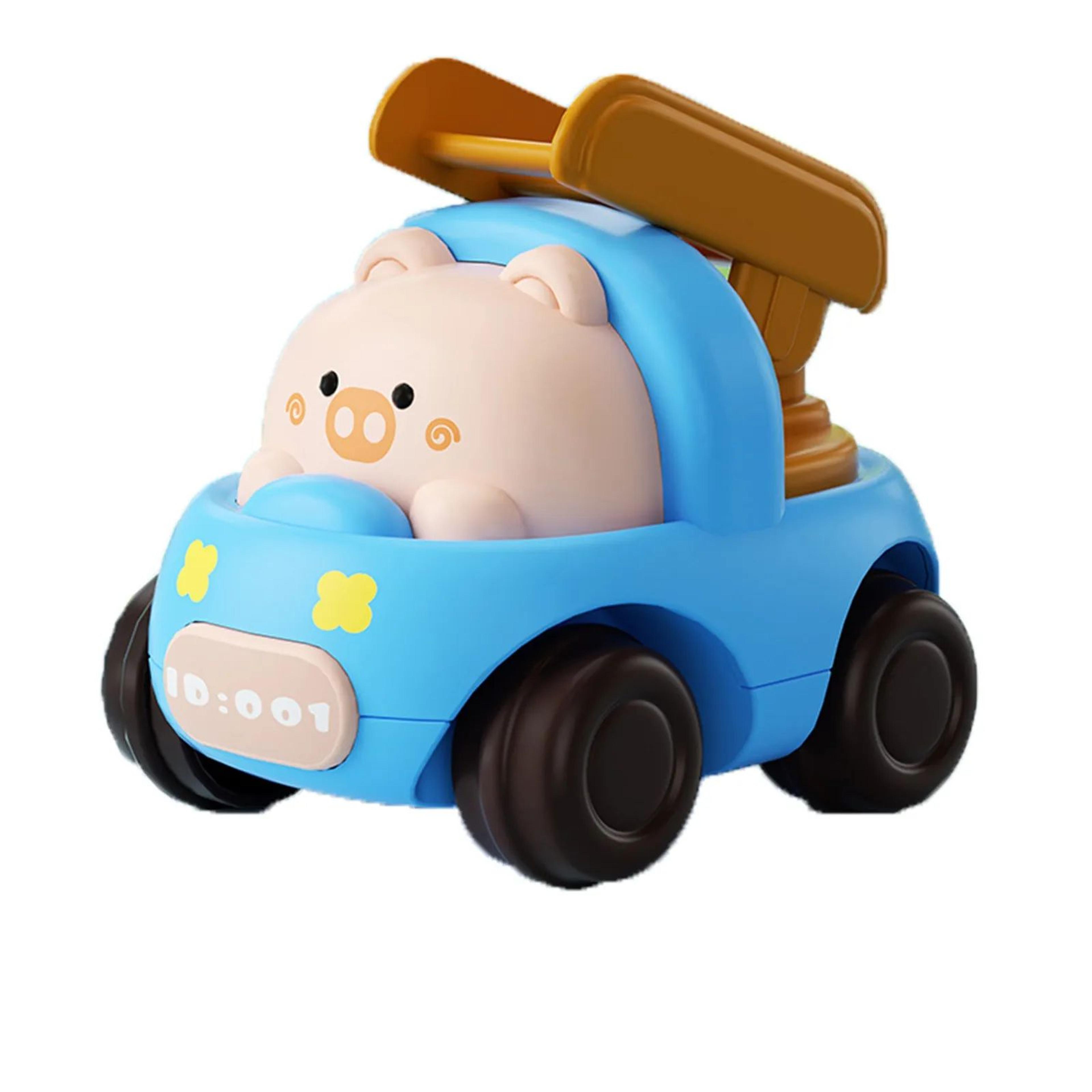Animal Push And Go Construction Vehicle Toys  Cartoon Engineering Cars For Toddlers Boys  Girls NoB 1
