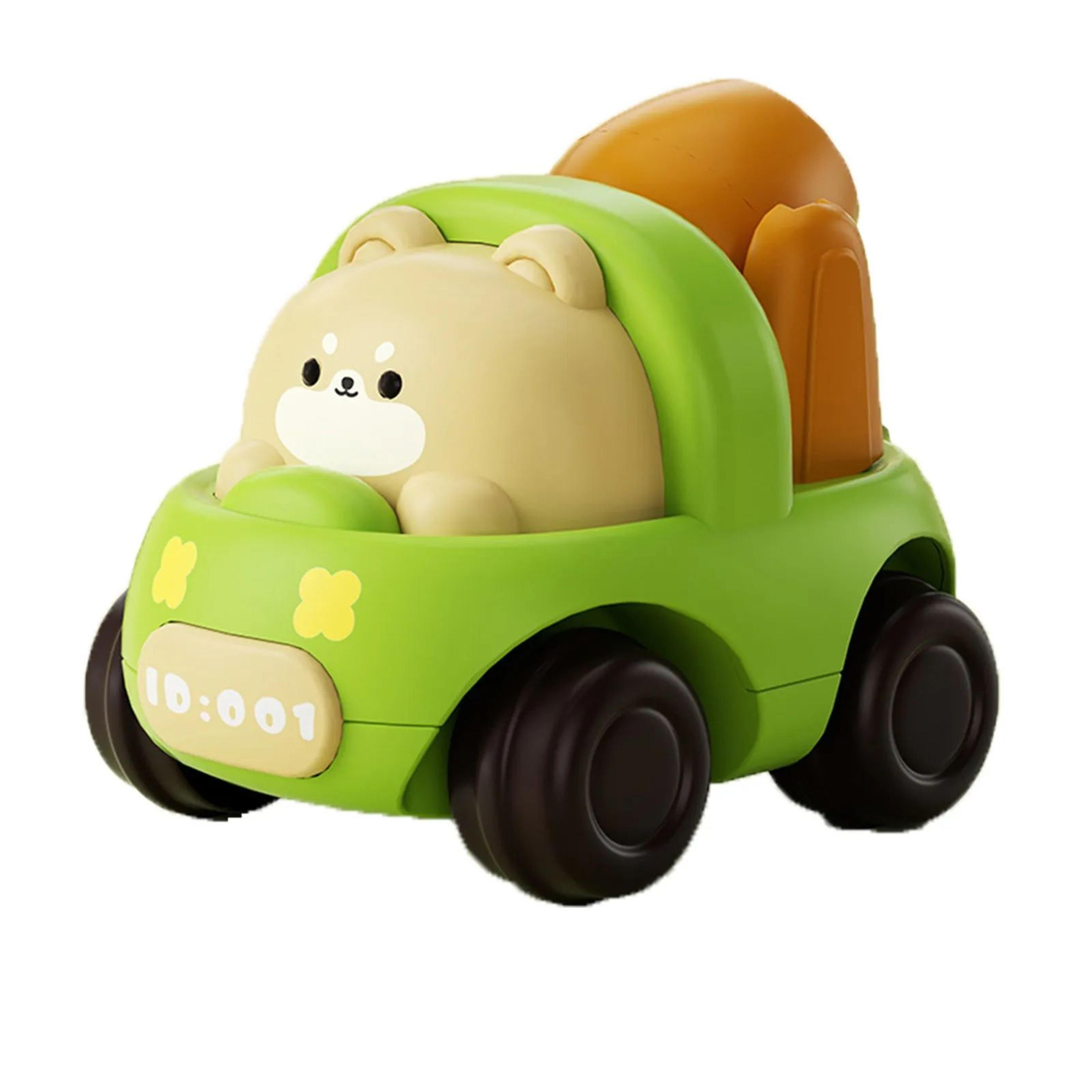 Animal Push And Go Construction Vehicle Toys  Cartoon Engineering Cars For Toddlers Boys  Girls NoB 7