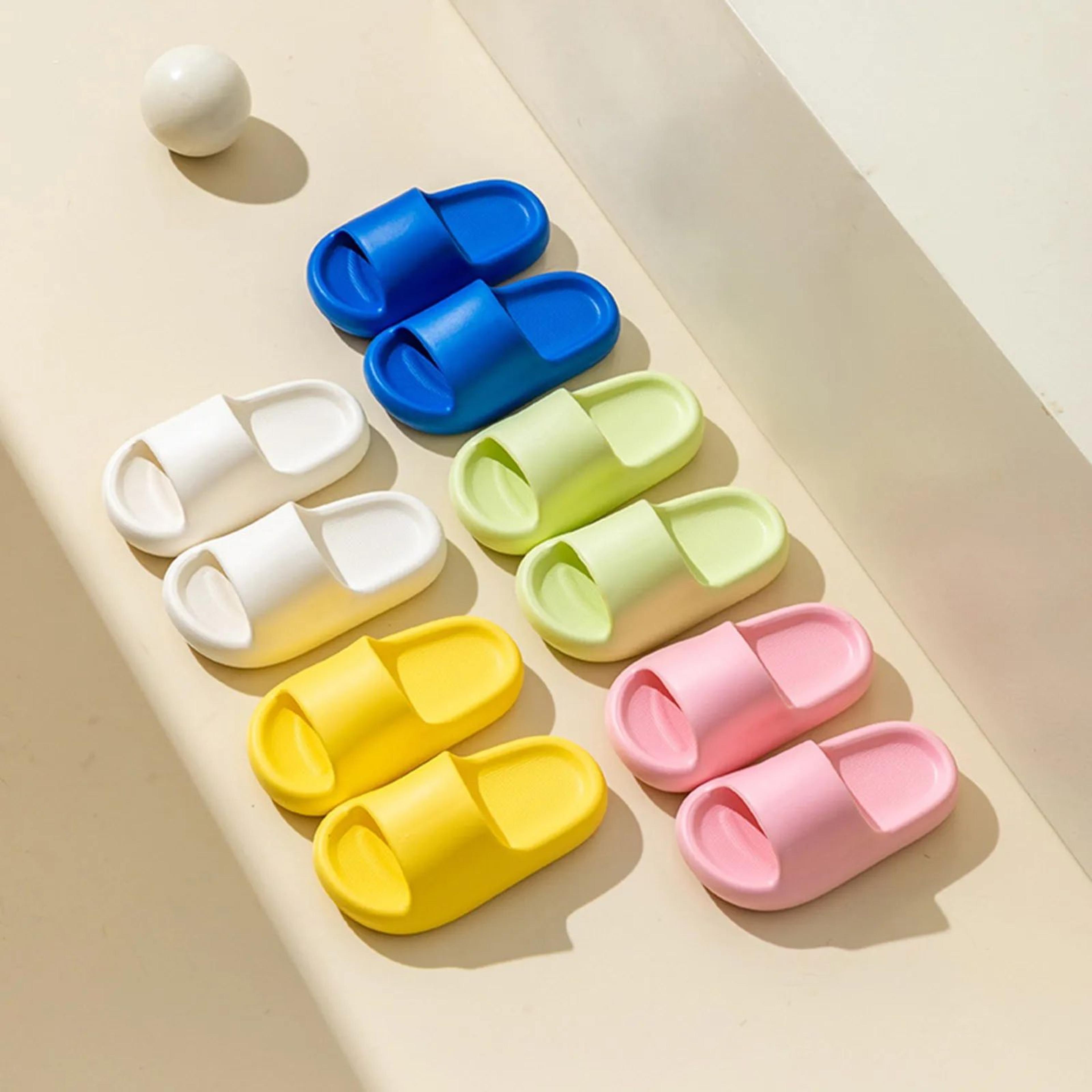 kids eva bathroom slippers – soft sole anti-slip summer slip-on shoes for boys & girls ages 4–10, cute home sandals