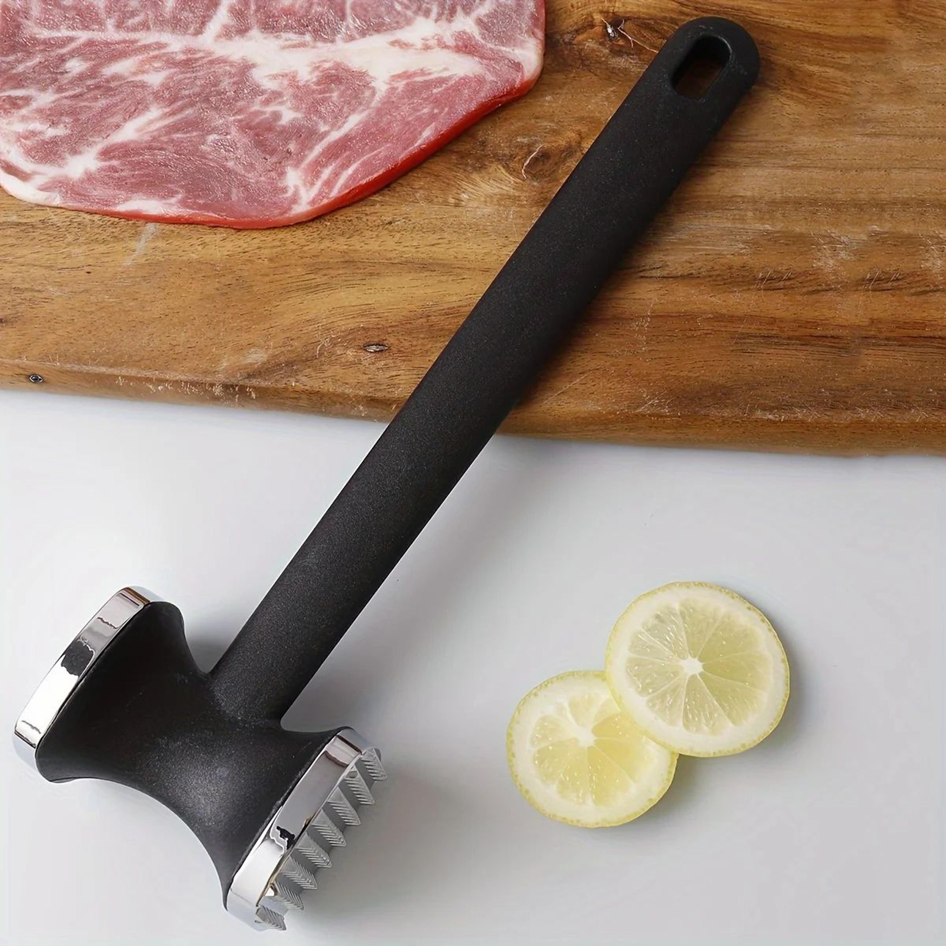 Heavy Duty Meat Tenderizer Hammer  Metal Kitchen Mallet With Rubber Grip For Effortless Pounding Fl 4