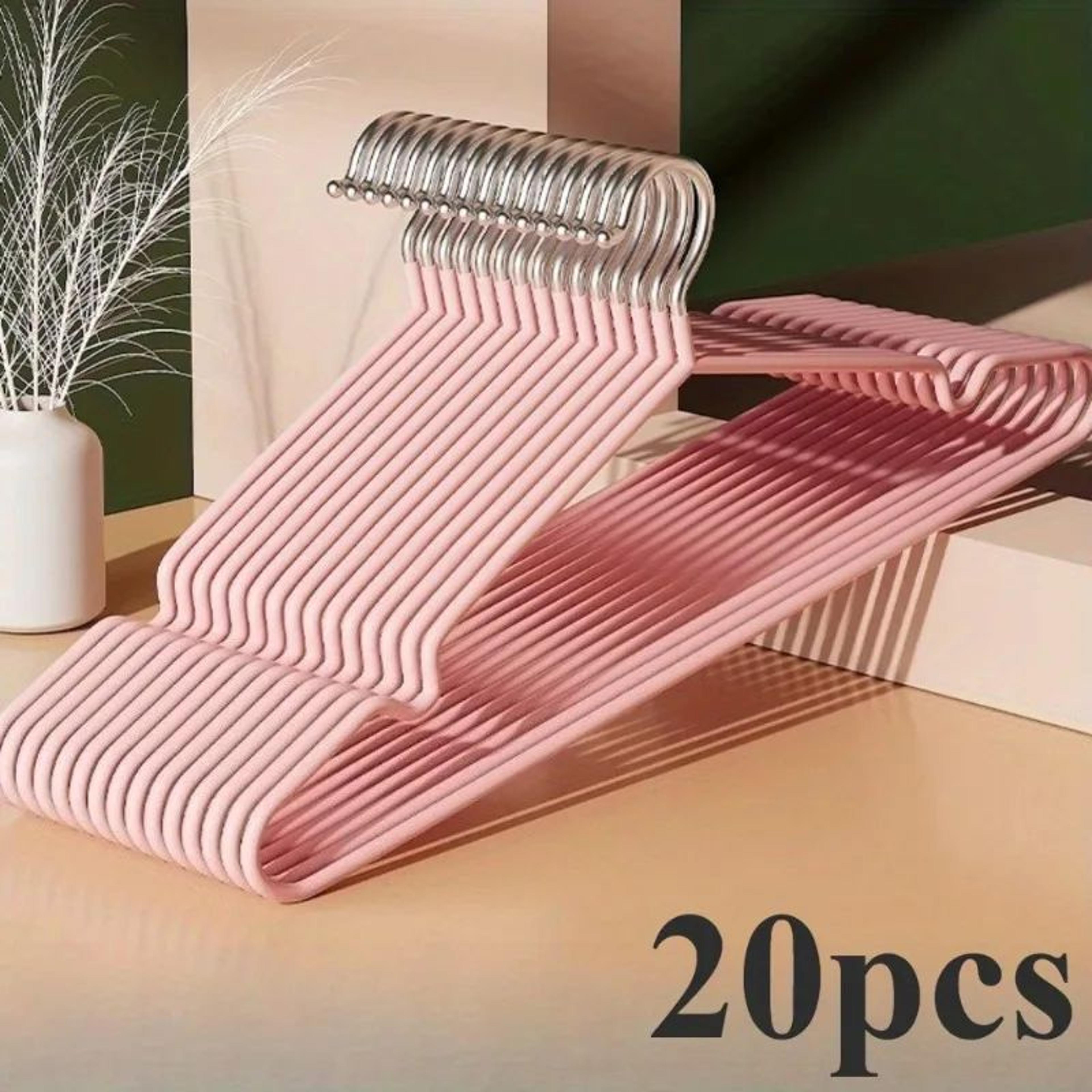 Heavy Duty Metal Clothes Hangers  AntiSlip Space Saving Closet Organizers For Home Boutique Garage  8