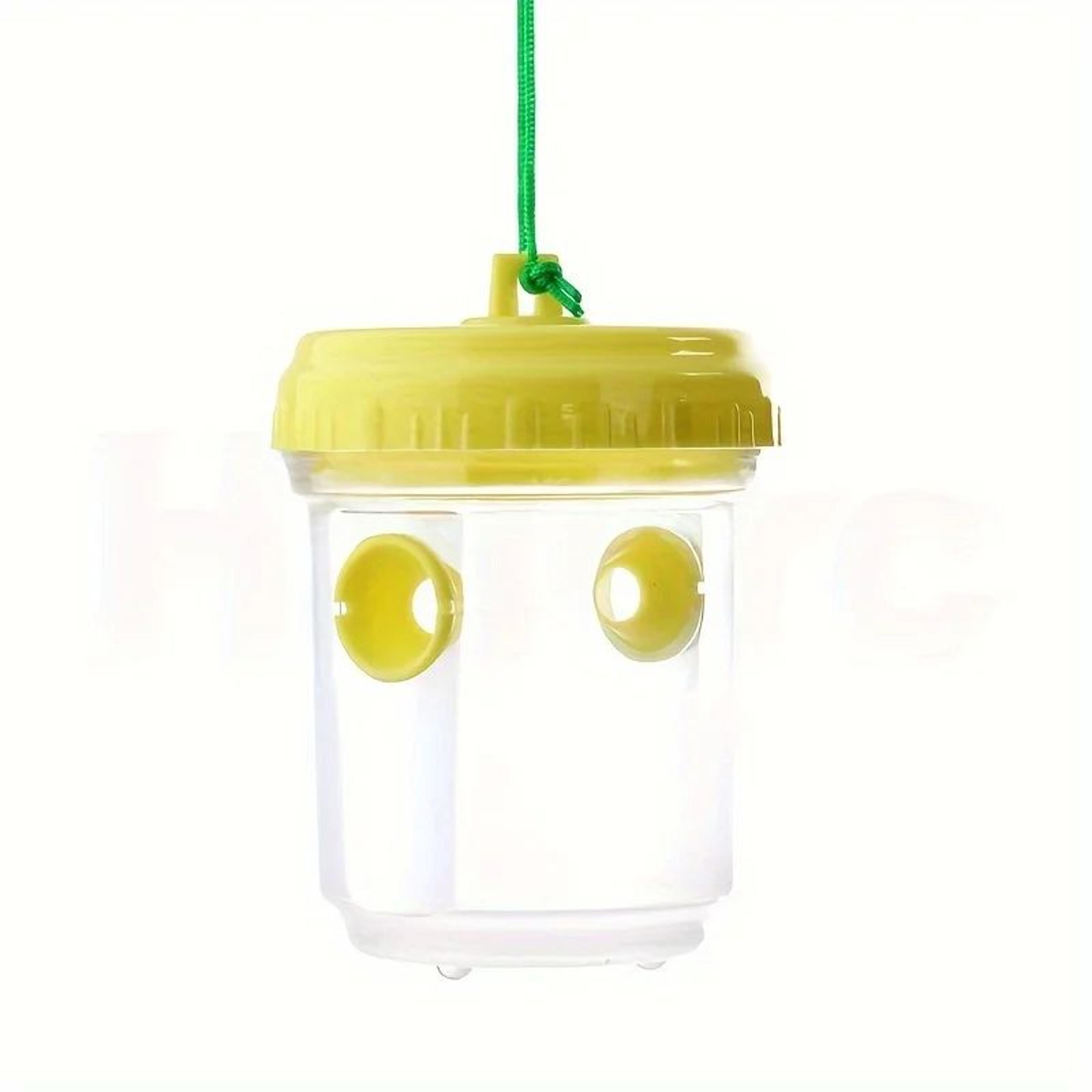 Clear Outdoor Insect Trap  Reusable Plastic Fruit Fly  Wasp Catcher With Lid For Garden Patio  Yard 3