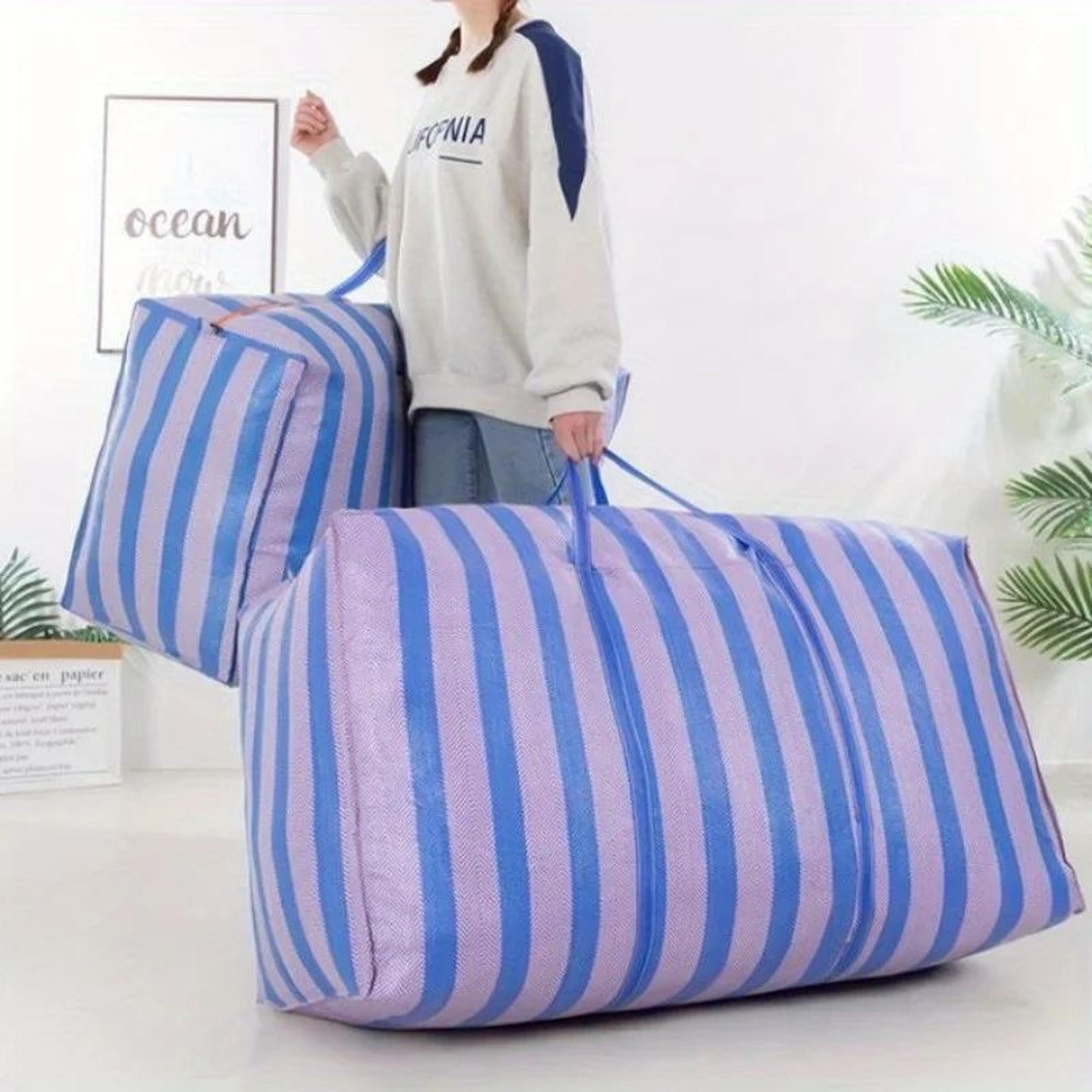 180L Large Capacity Moving Bag  Thickened Nylon Travel Storage Duffel For Car Quilts Clothes  House 1
