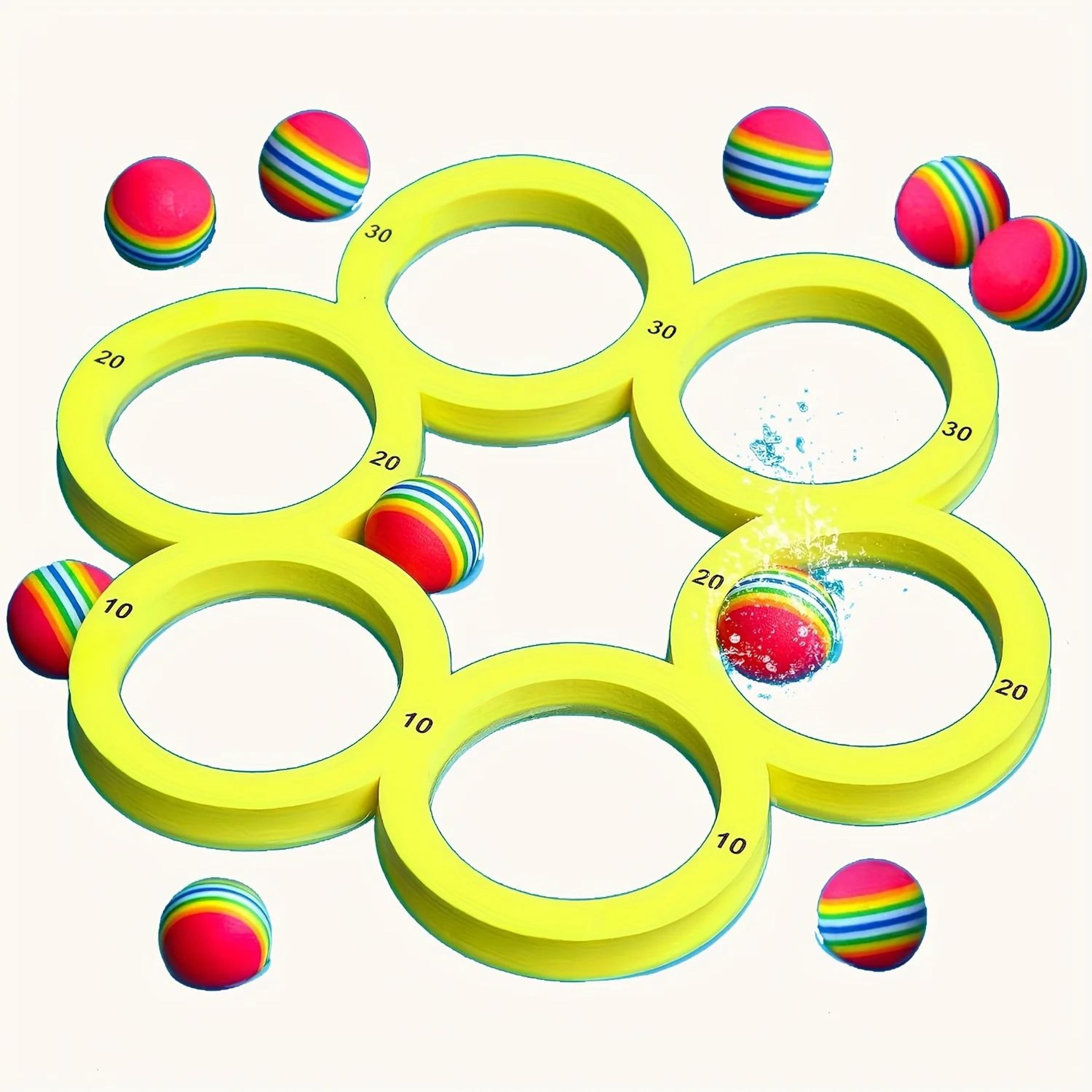 Floating Pool Toss Game Set  EVA Water Throwing Game Mat For Family Swimming Pool Parties Kids  Out 1