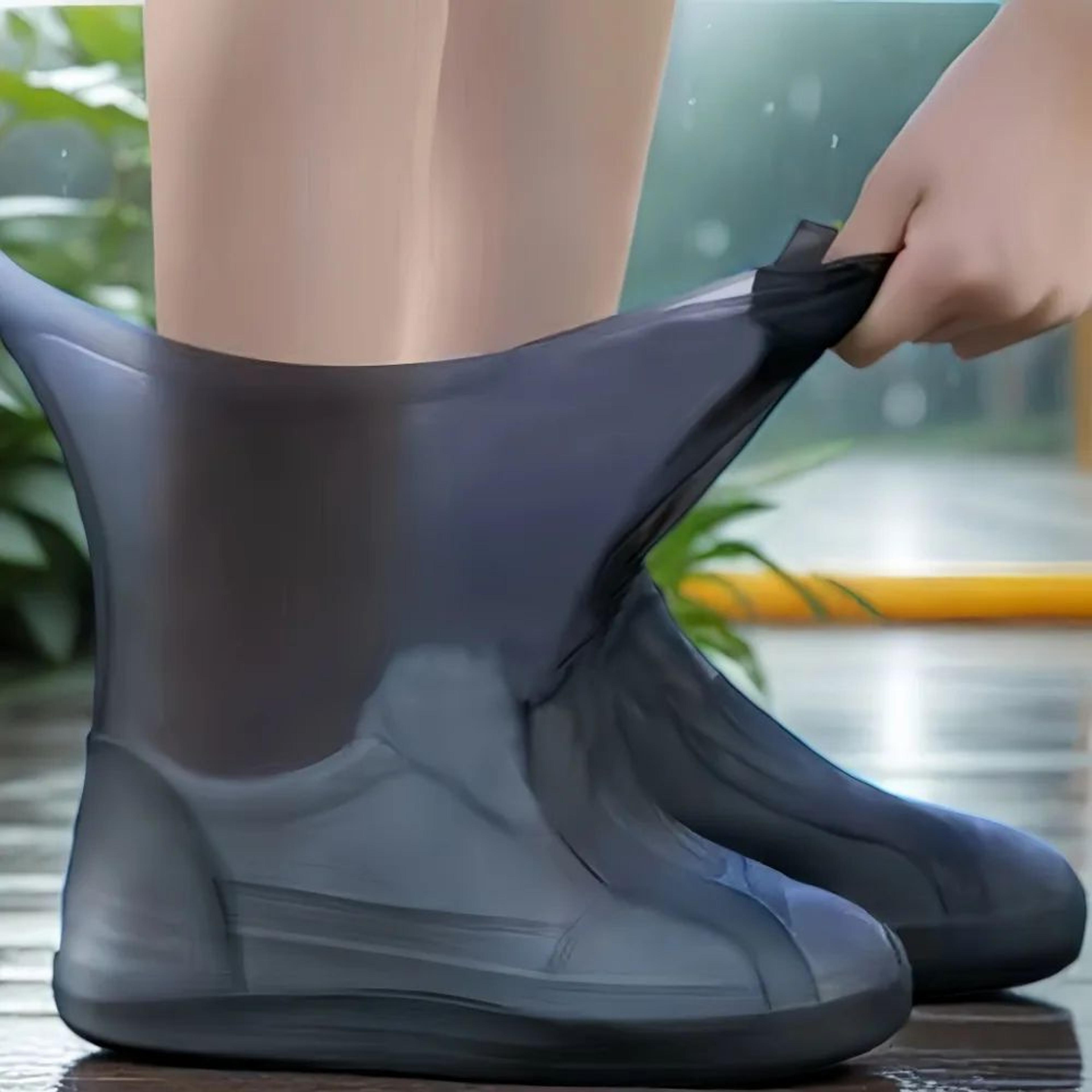Waterproof Reusable Shoe Covers  NonSlip Nylon Rain Boot Protectors For Walking Commuting  Outdoor  0