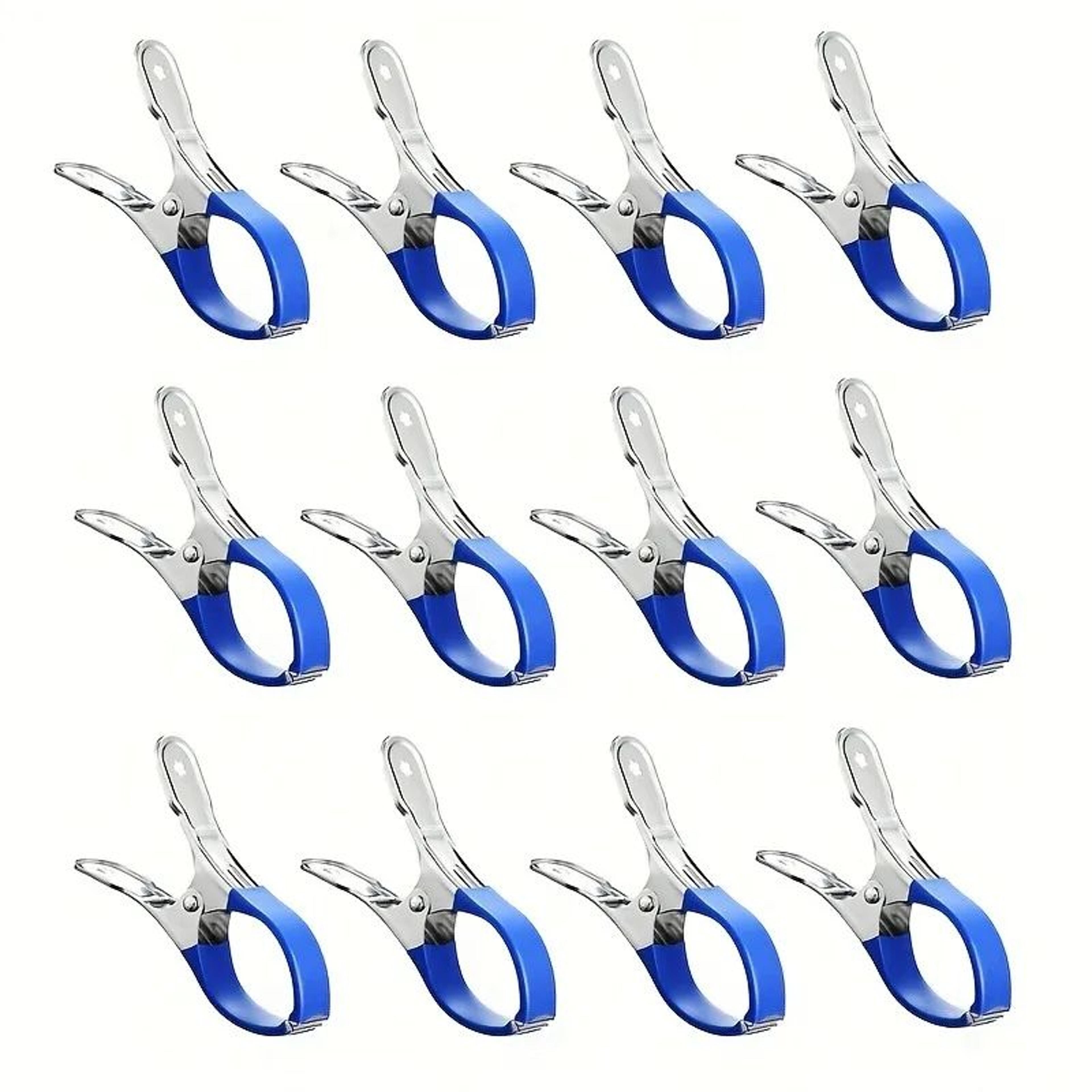 Heavy Duty Pool Cover Clips  Durable Stainless Steel Windproof Spring Clamps With Plastic Handles F 7