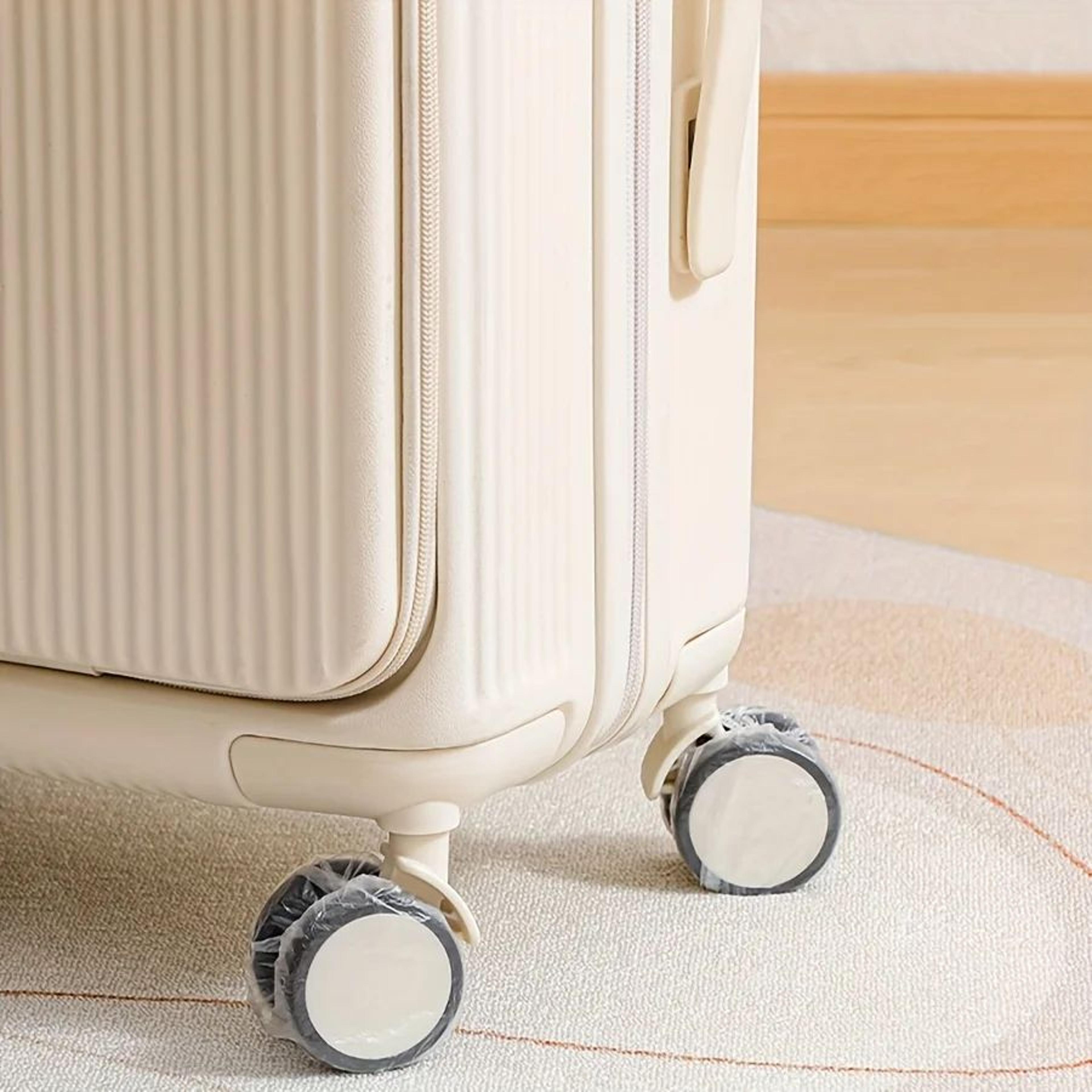 Dustproof Luggage Wheel Covers  Disposable Plastic Suitcase Wheel Protectors For Trolley Cases Trav 1