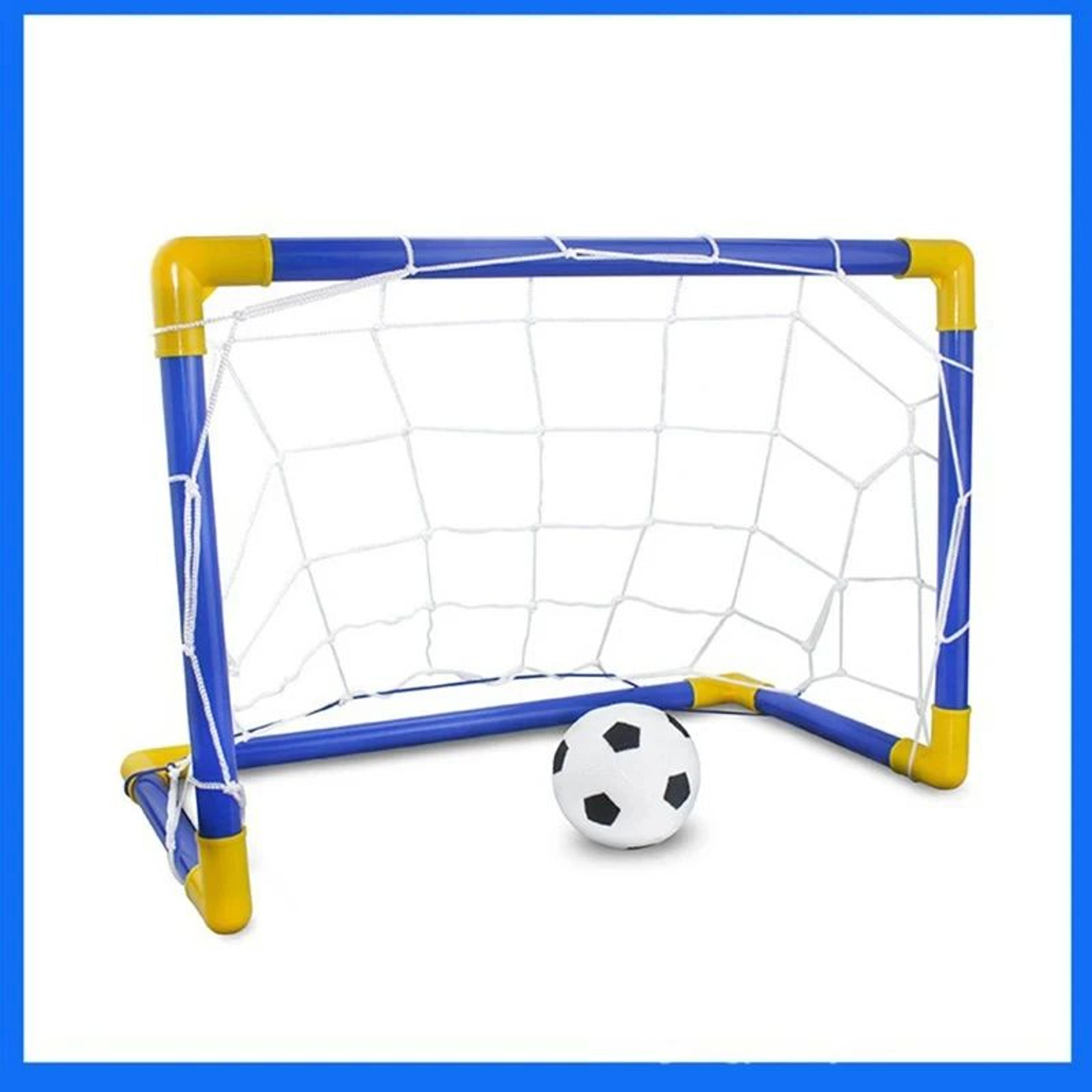 Portable Mini Soccer Goal Set  Lightweight Kids Football Training Kit With Net Ball  Pump For Indoo 1