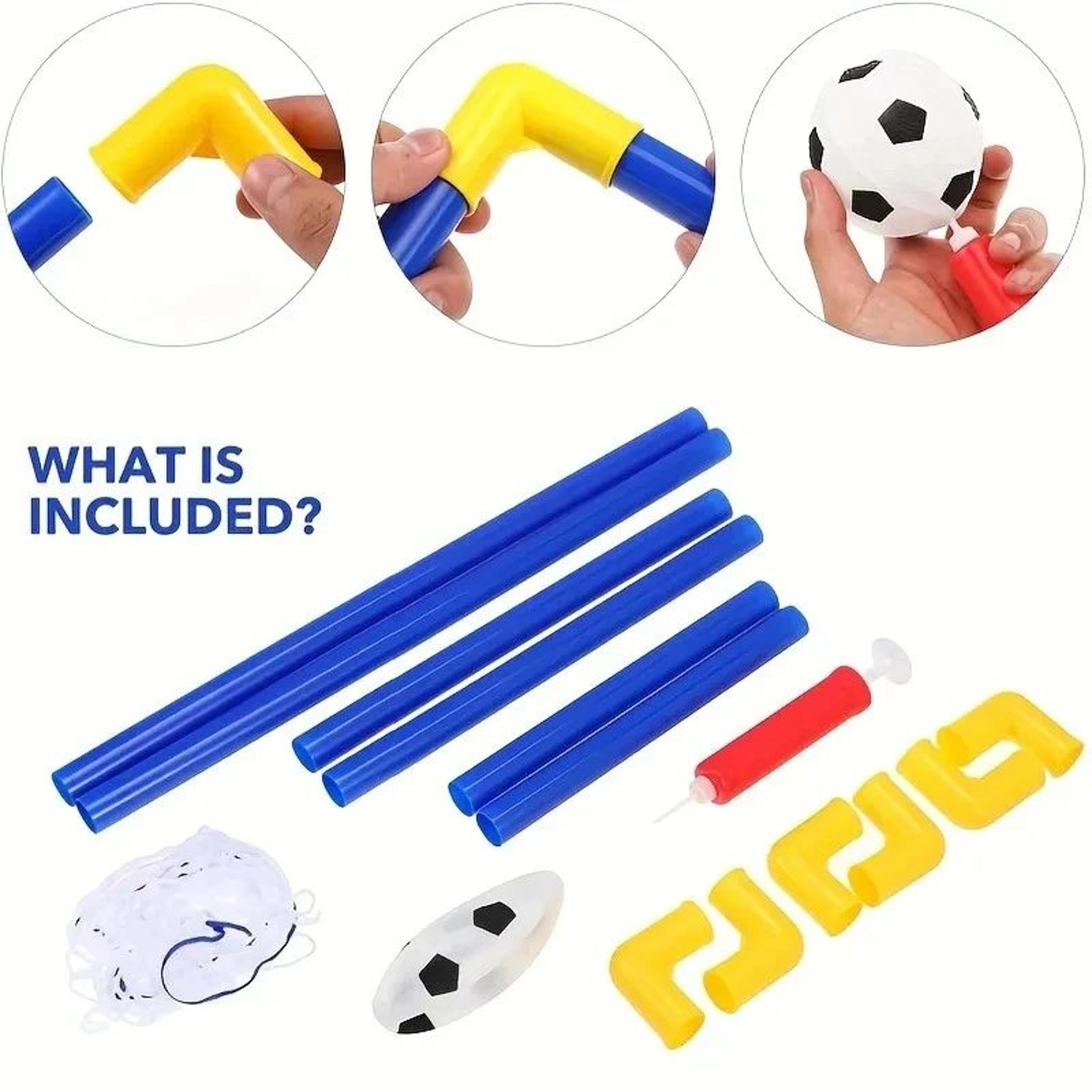 Portable Mini Soccer Goal Set  Lightweight Kids Football Training Kit With Net Ball  Pump For Indoo 2