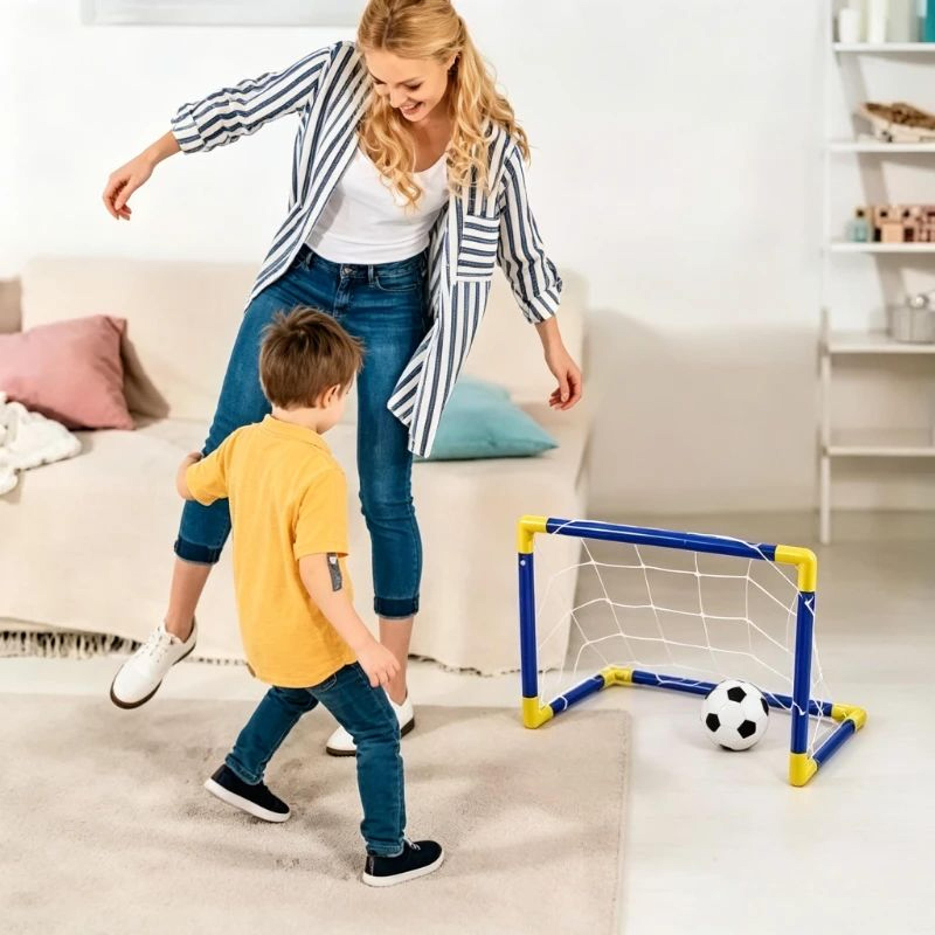 Portable Mini Soccer Goal Set  Lightweight Kids Football Training Kit With Net Ball  Pump For Indoo 5