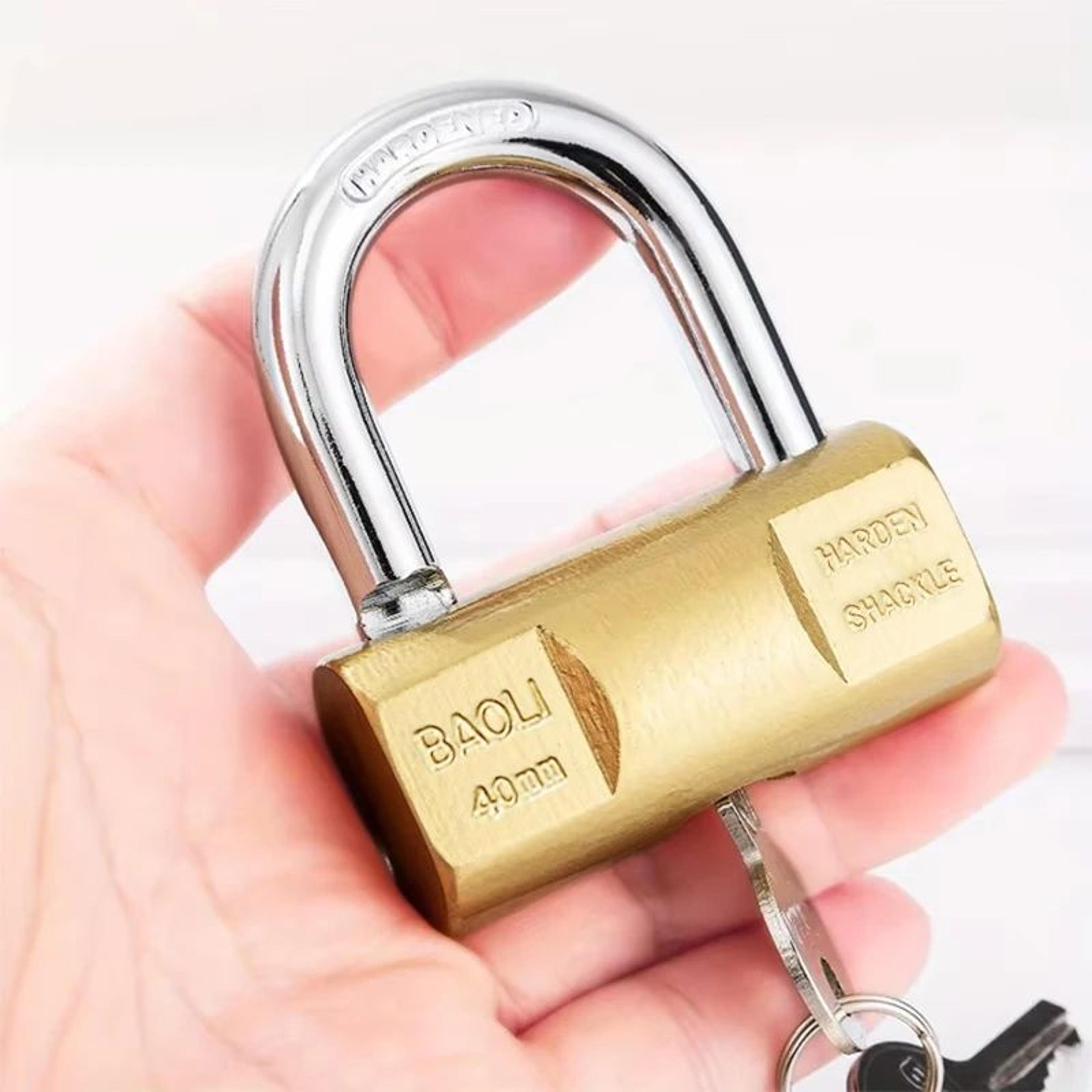 Small Keyed Padlock  118  157 In Compact Luggage Locker Case  Storage Lock With 3 Keys For Home Sec 3