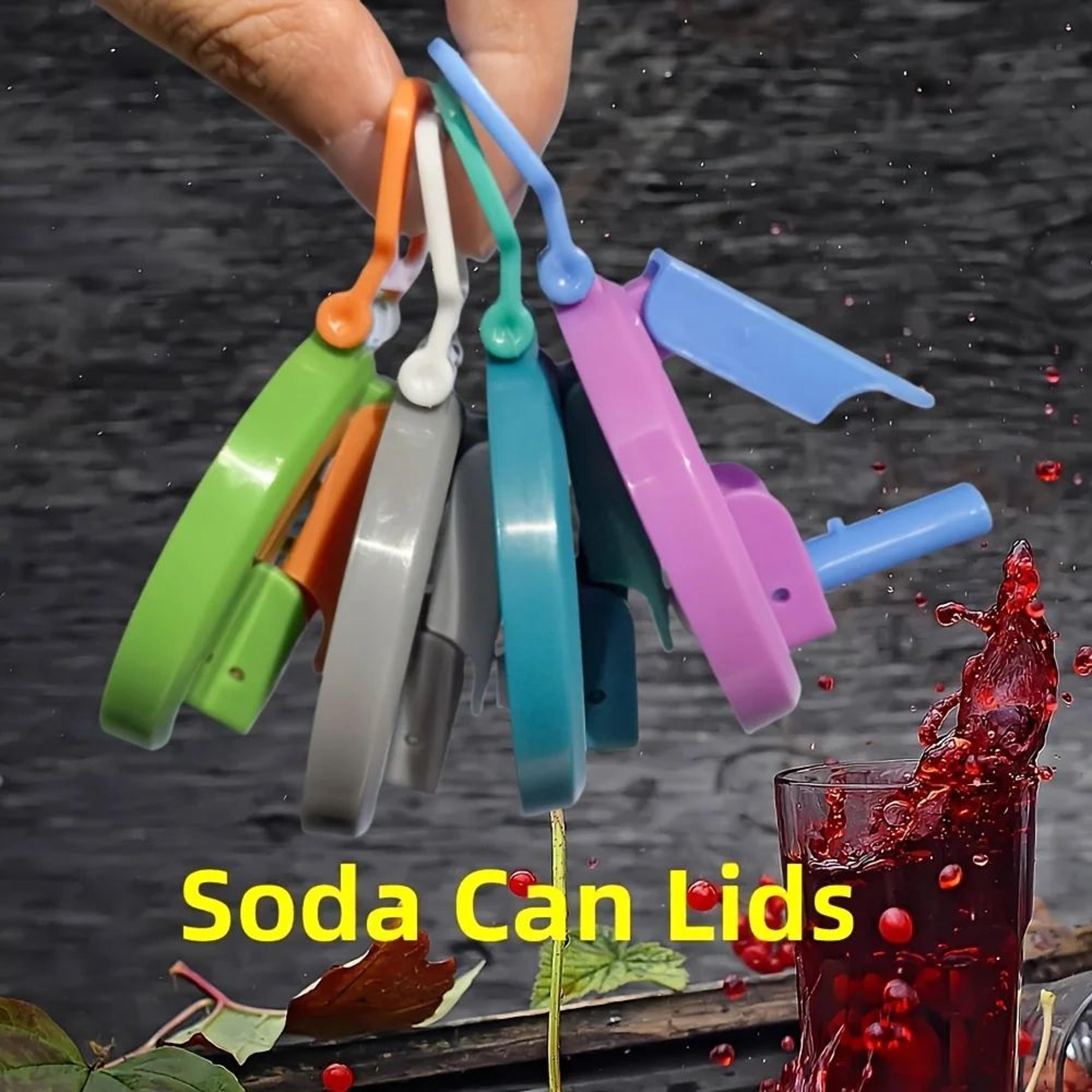 Reusable Soda Can Lid With Straw  Colorful Drink Can Cover For Soft Drinks Juice Sparkling Water  B 4