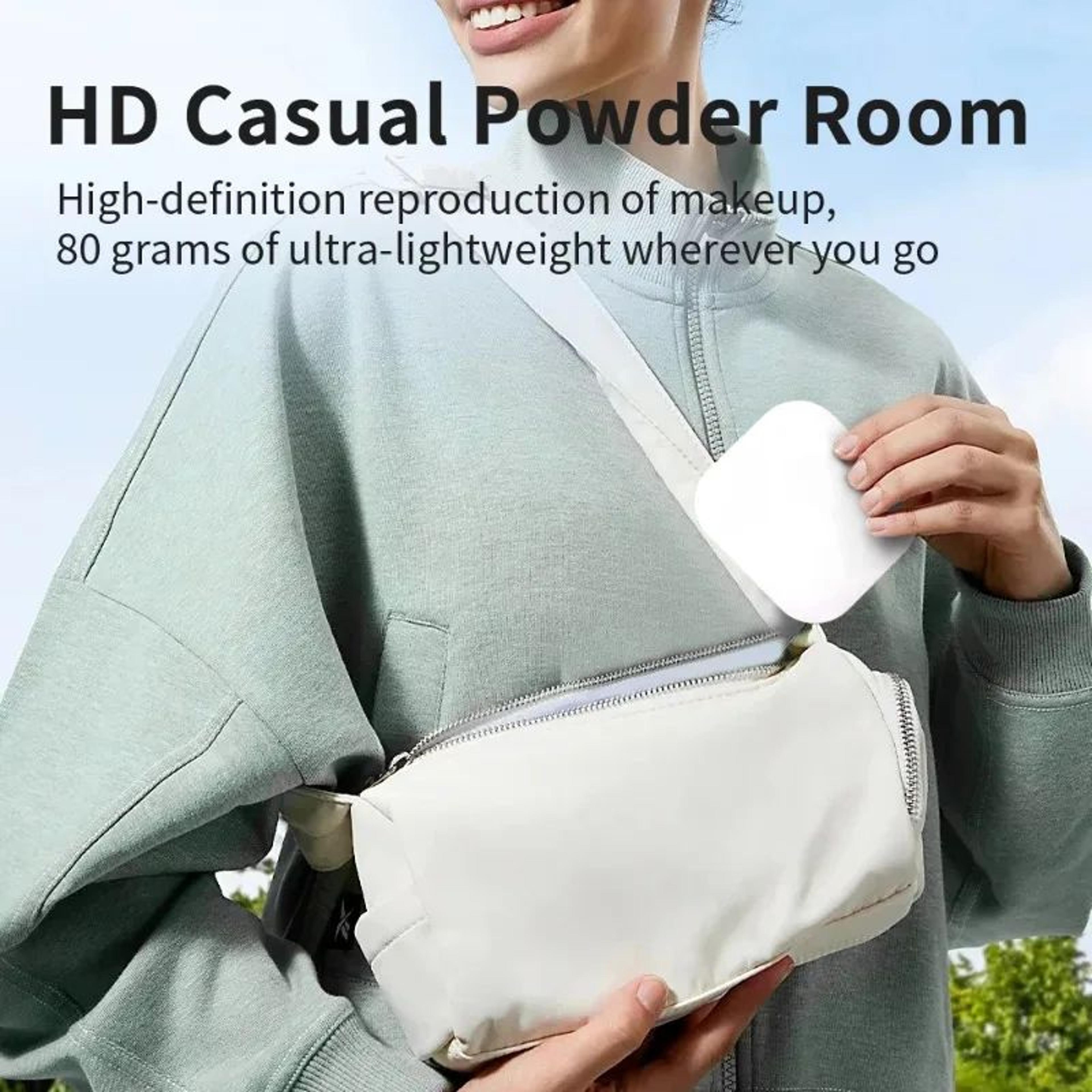 Portable LED Compact Makeup Mirror  1X2X Magnification Folding Pocket Mirror With Lights For Purse  5