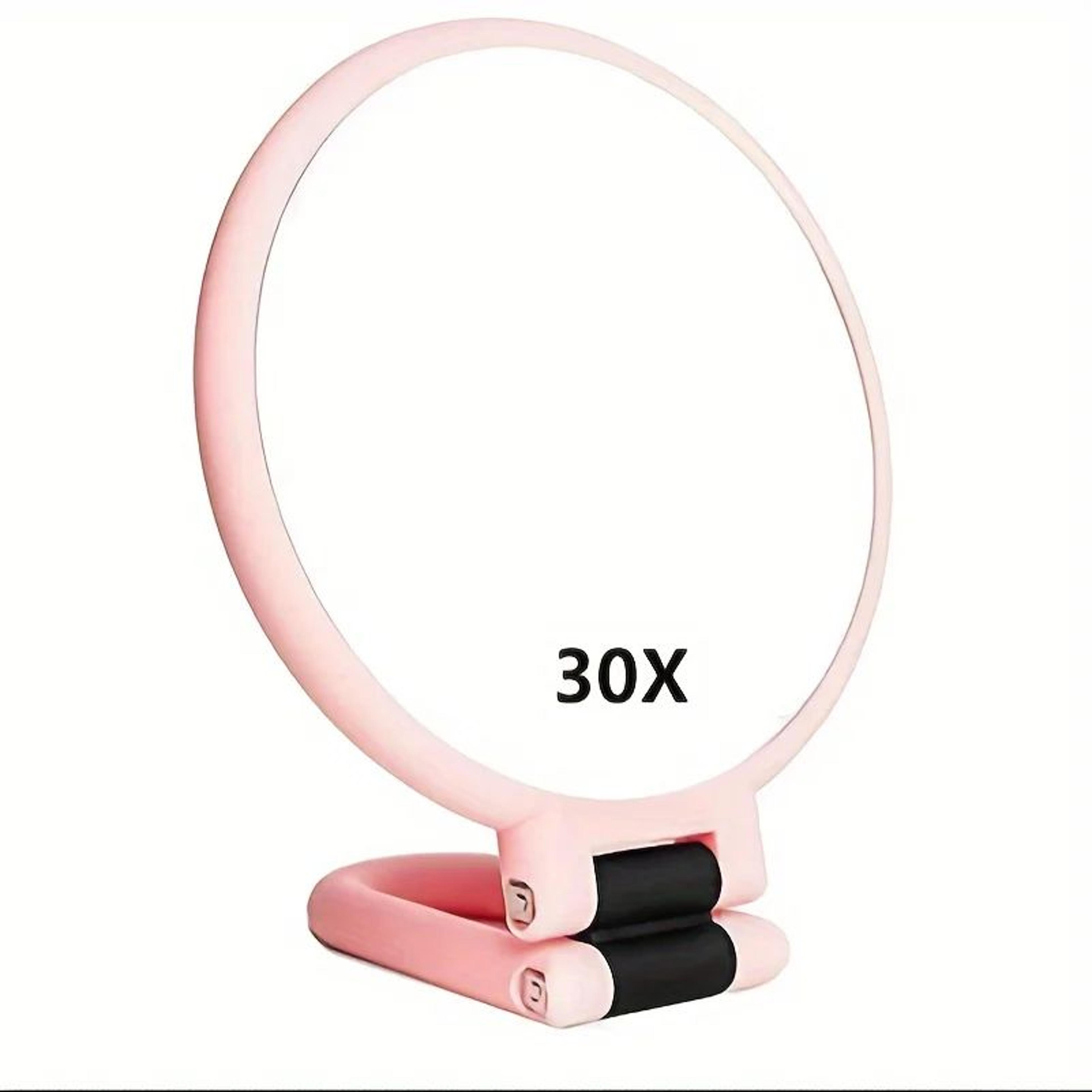 Portable 360 DualSided Makeup Mirror  1X 30X Magnifying Handheld Travel Mirror With Adjustable Blac 8