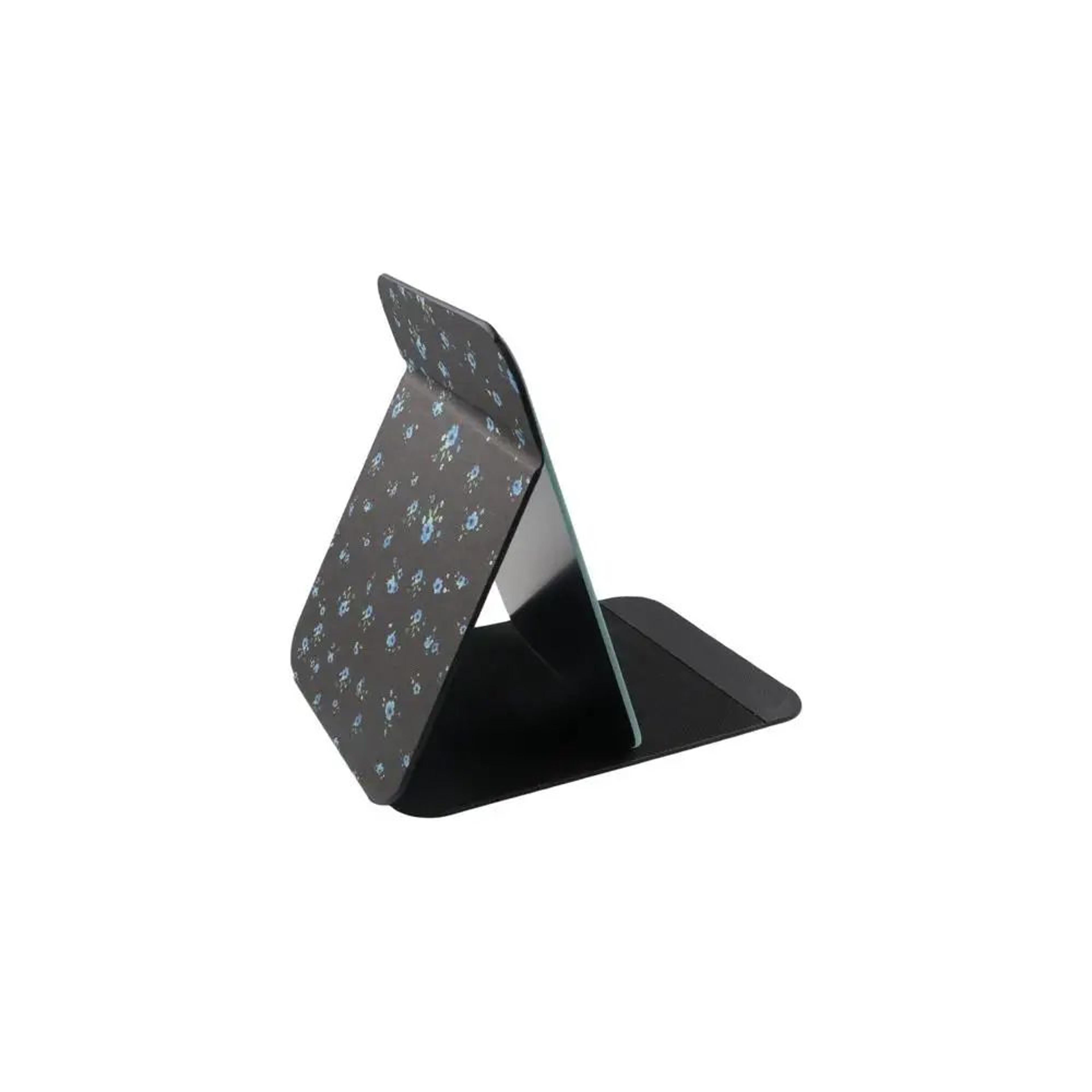 PU Leather Folding Makeup Mirror  Portable Desktop Vanity Stand Mirror For Travel Makeup Skincare   2