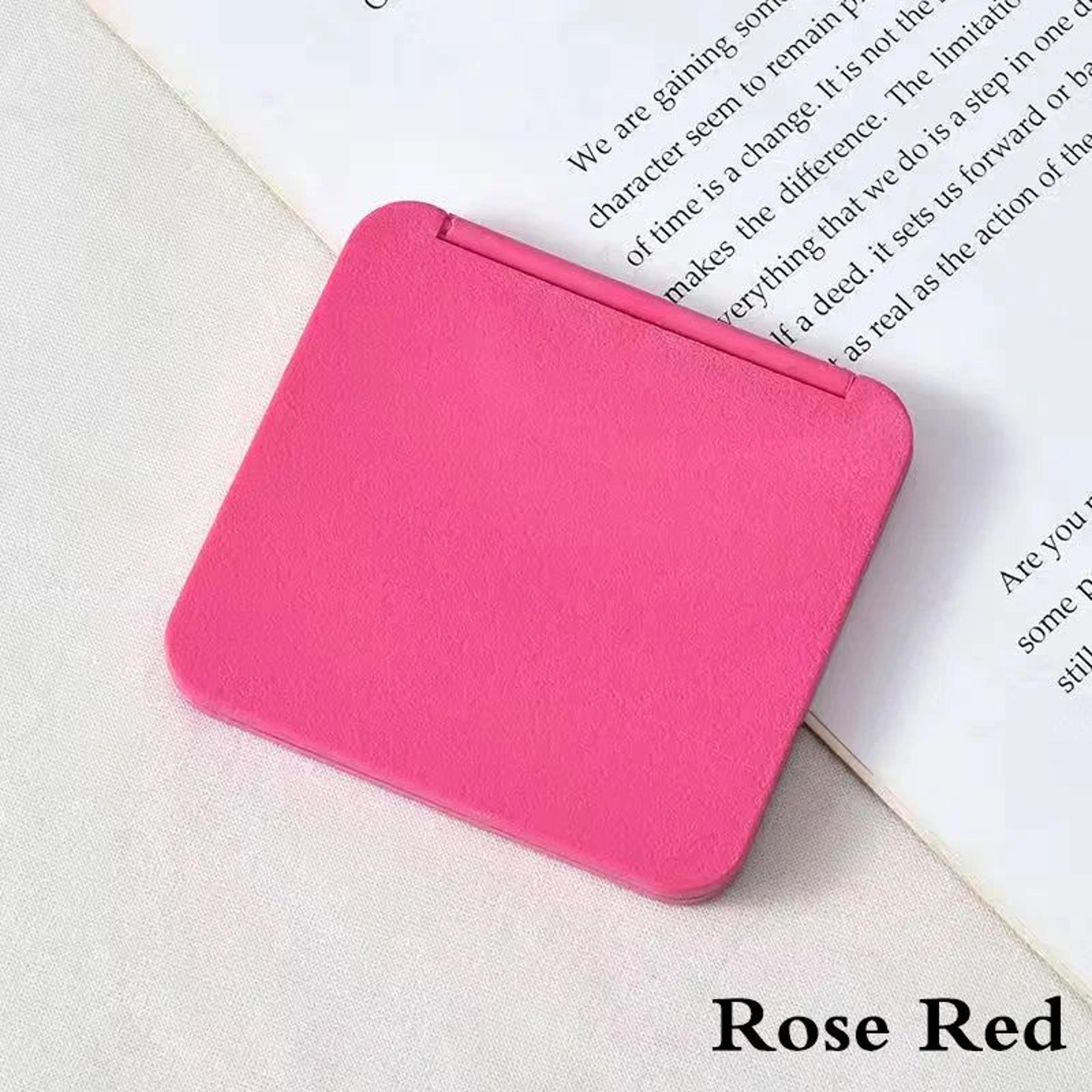 DoubleSided Square Compact Makeup Mirror  Portable Pocket Vanity Mirror With Glass Surface For Wome 8