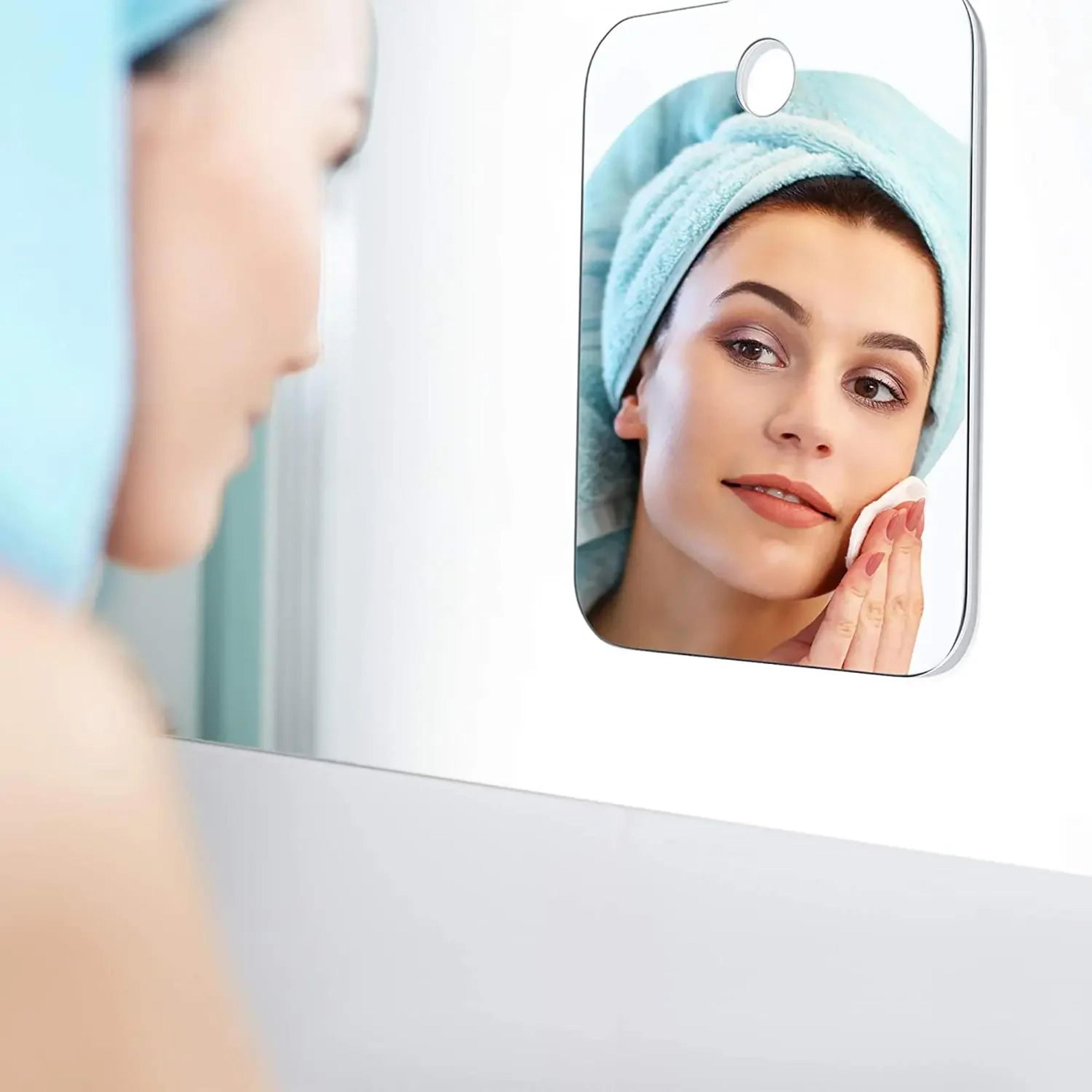 Unbreakable Acrylic Travel Mirror  Portable Suction Cup Shaving Makeup Mirror For Bathroom Men And  2