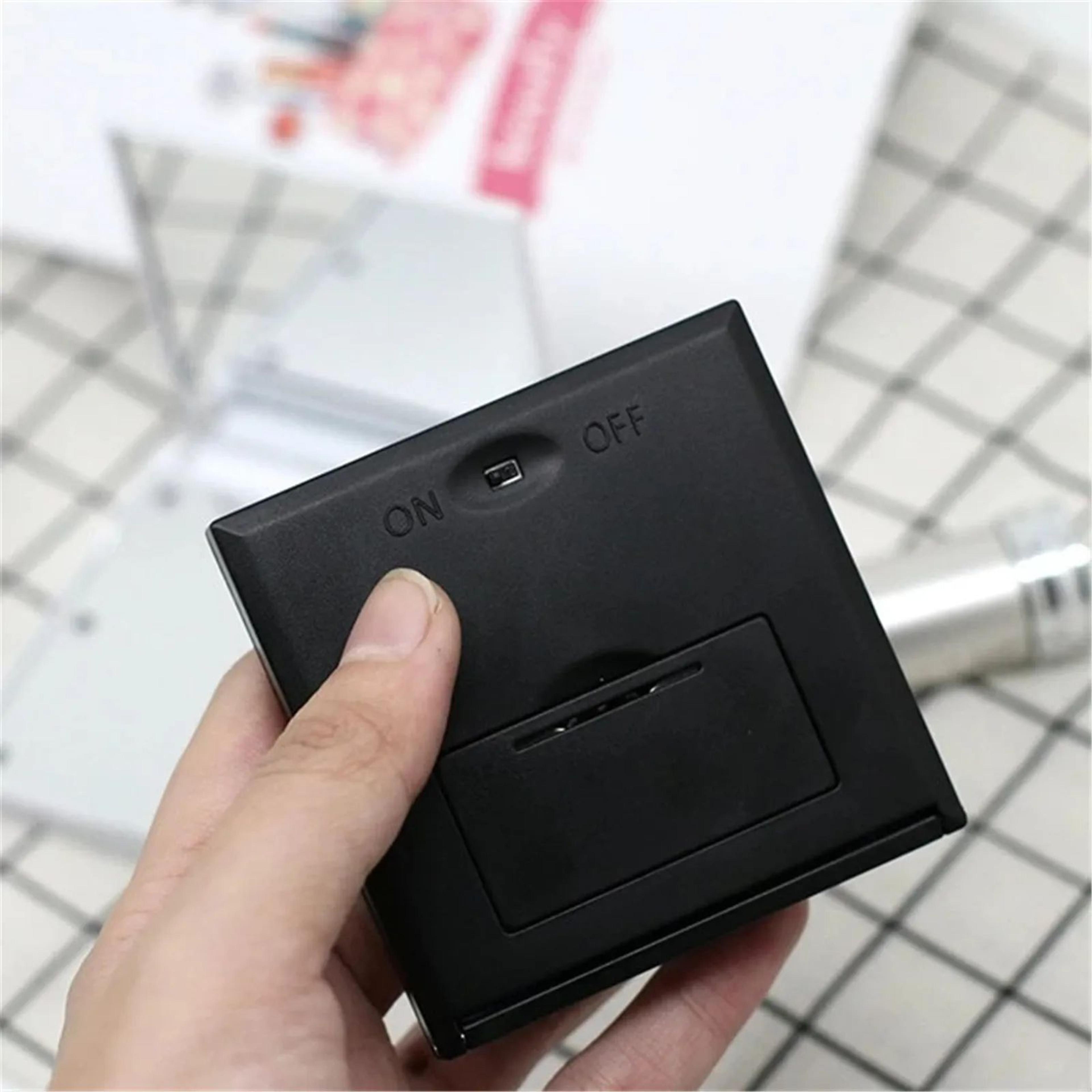6 LED Folding Makeup Mirror  1X 2X Magnifying Compact Pocket Vanity Mirror With Light For Travel Ma 3