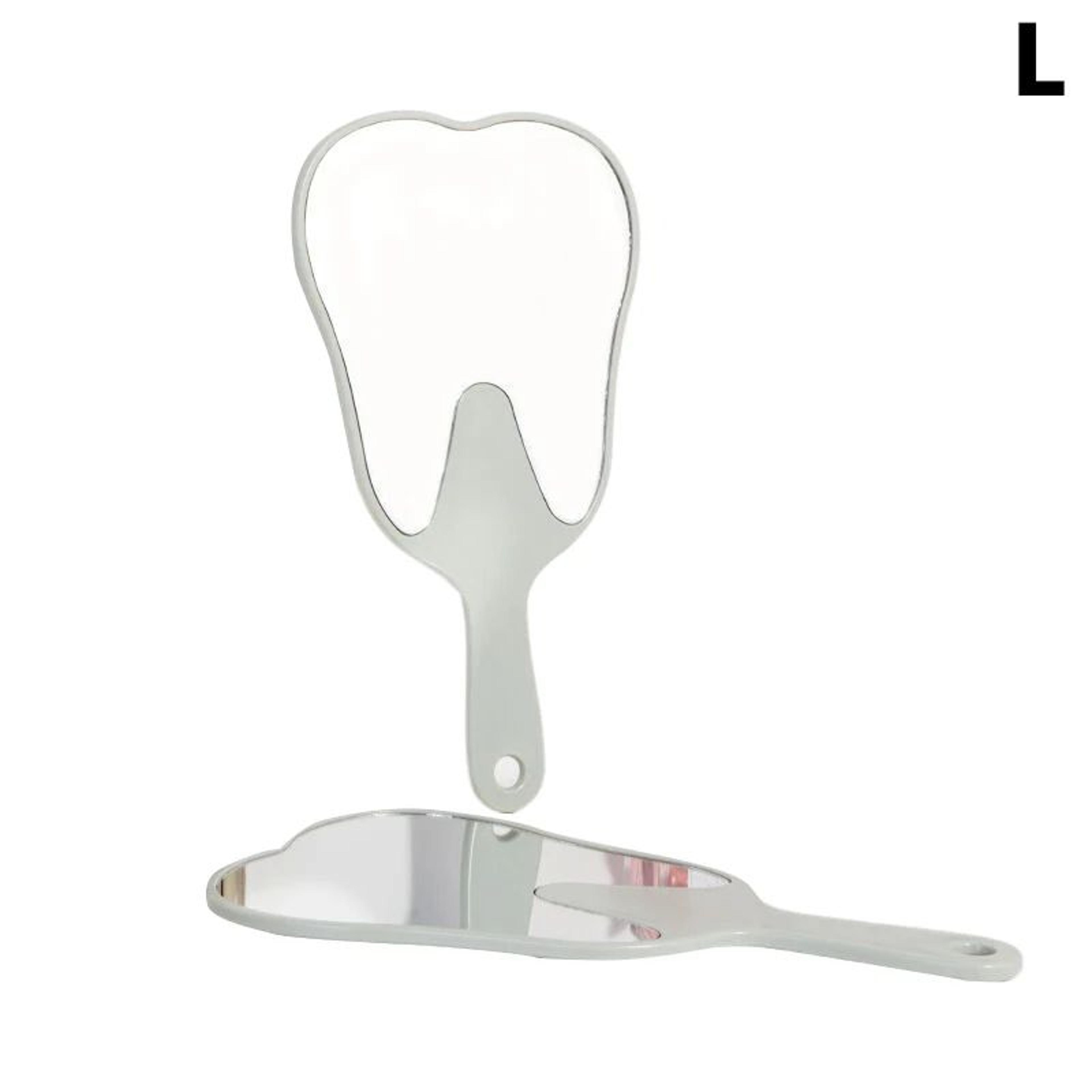 Tooth Shaped Handheld Mirror  Unbreakable Portable Dental Mouth Mirror For Makeup Oral Care  Dentis 11