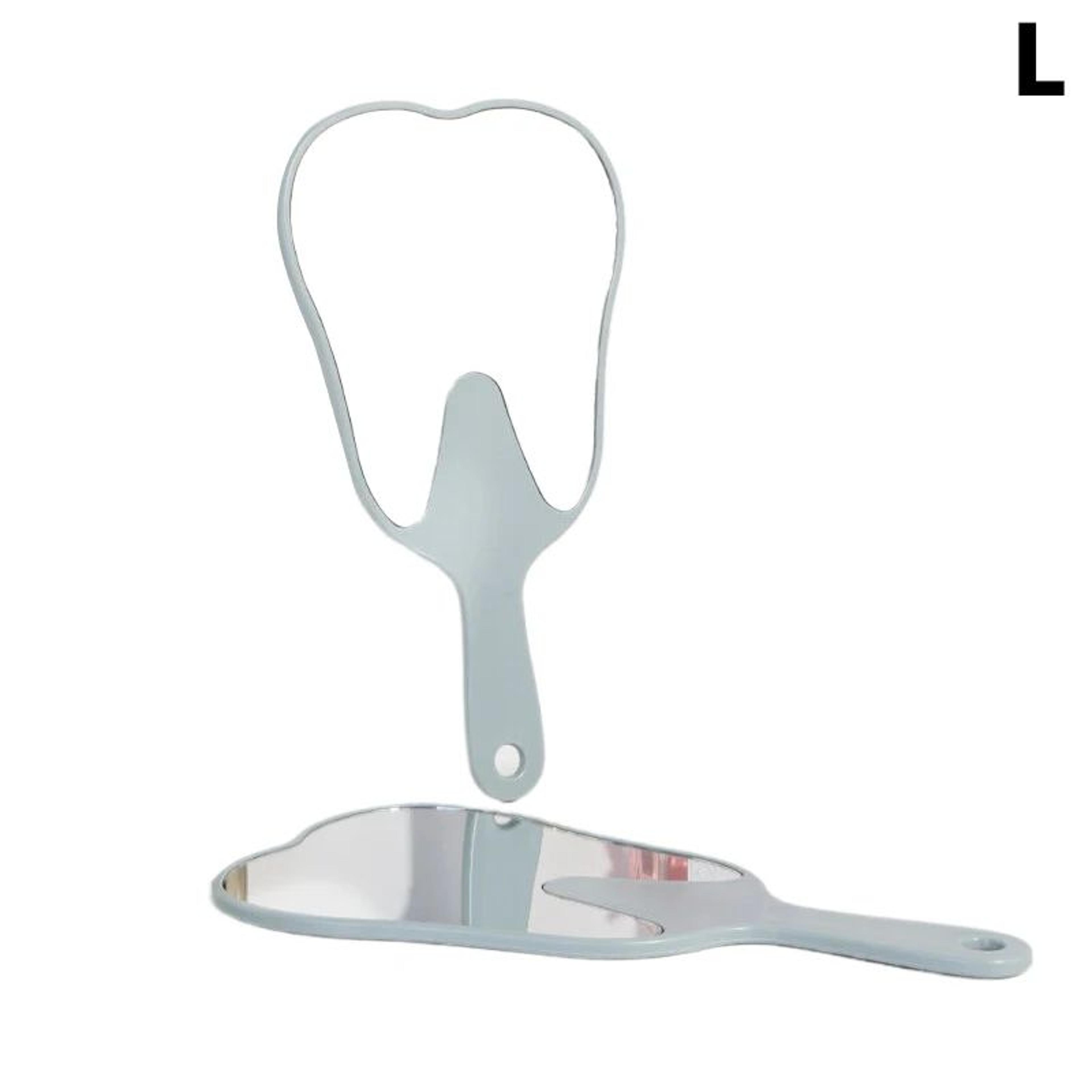 Tooth Shaped Handheld Mirror  Unbreakable Portable Dental Mouth Mirror For Makeup Oral Care  Dentis 9