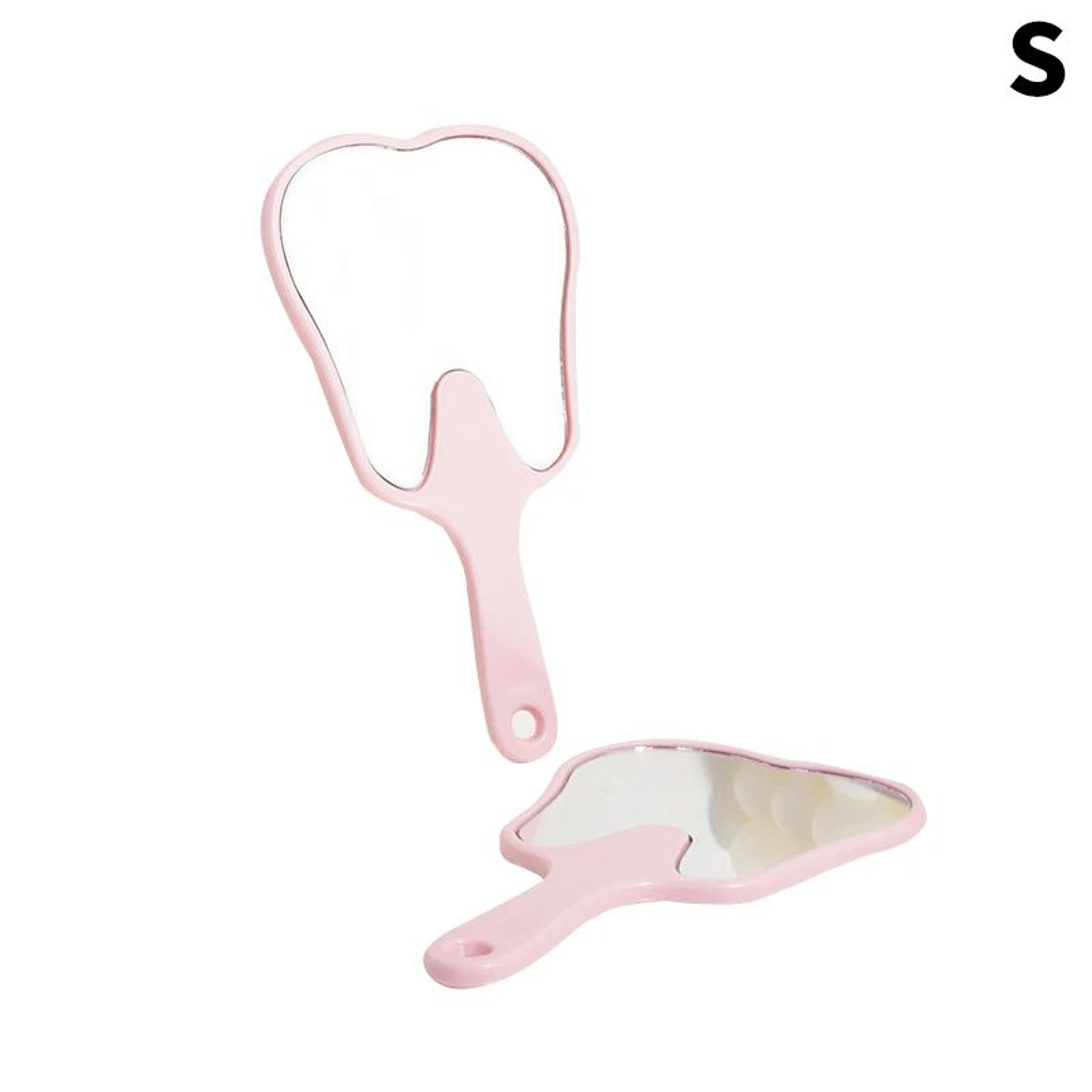 Tooth Shaped Handheld Mirror  Unbreakable Portable Dental Mouth Mirror For Makeup Oral Care  Dentis 12