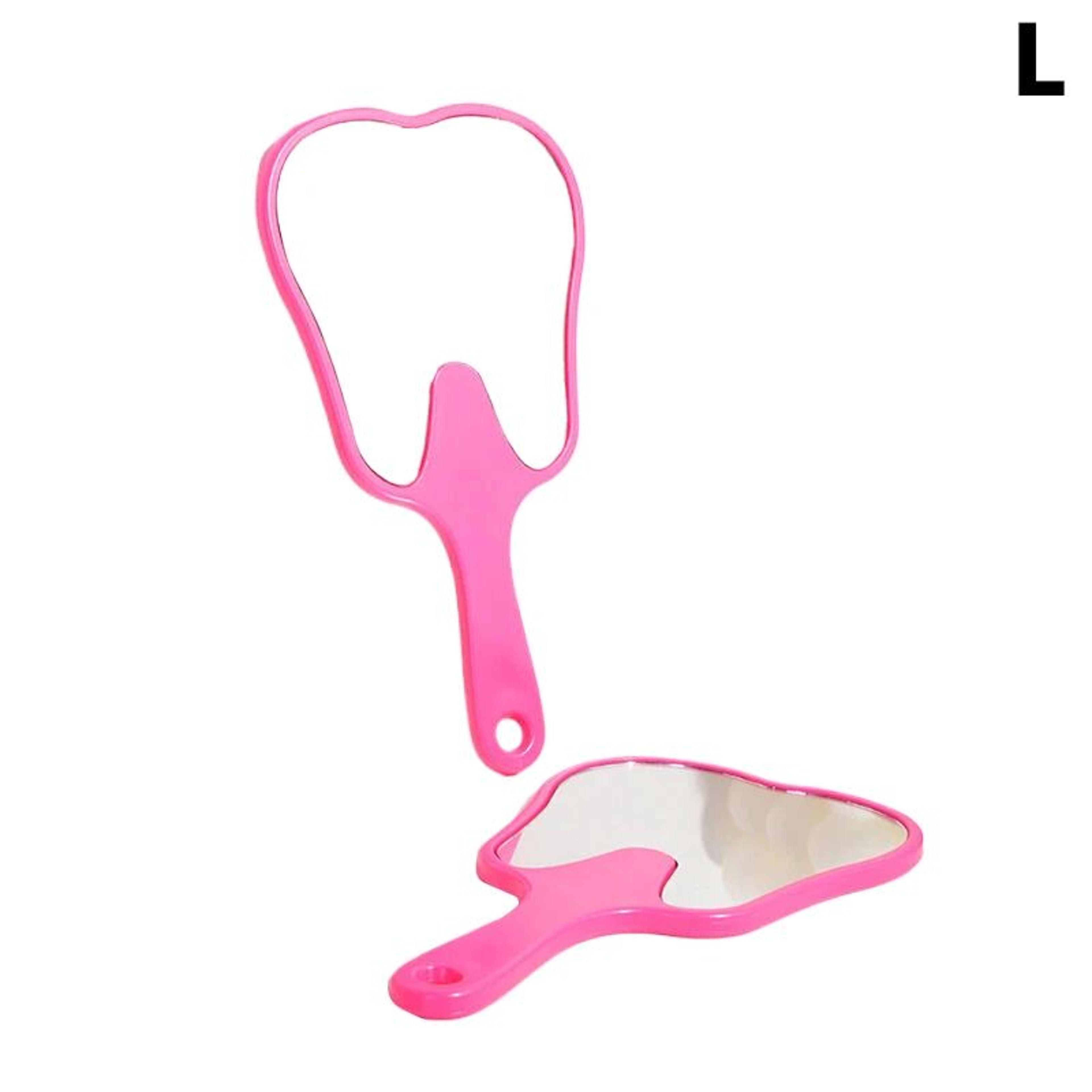 Tooth Shaped Handheld Mirror  Unbreakable Portable Dental Mouth Mirror For Makeup Oral Care  Dentis 15