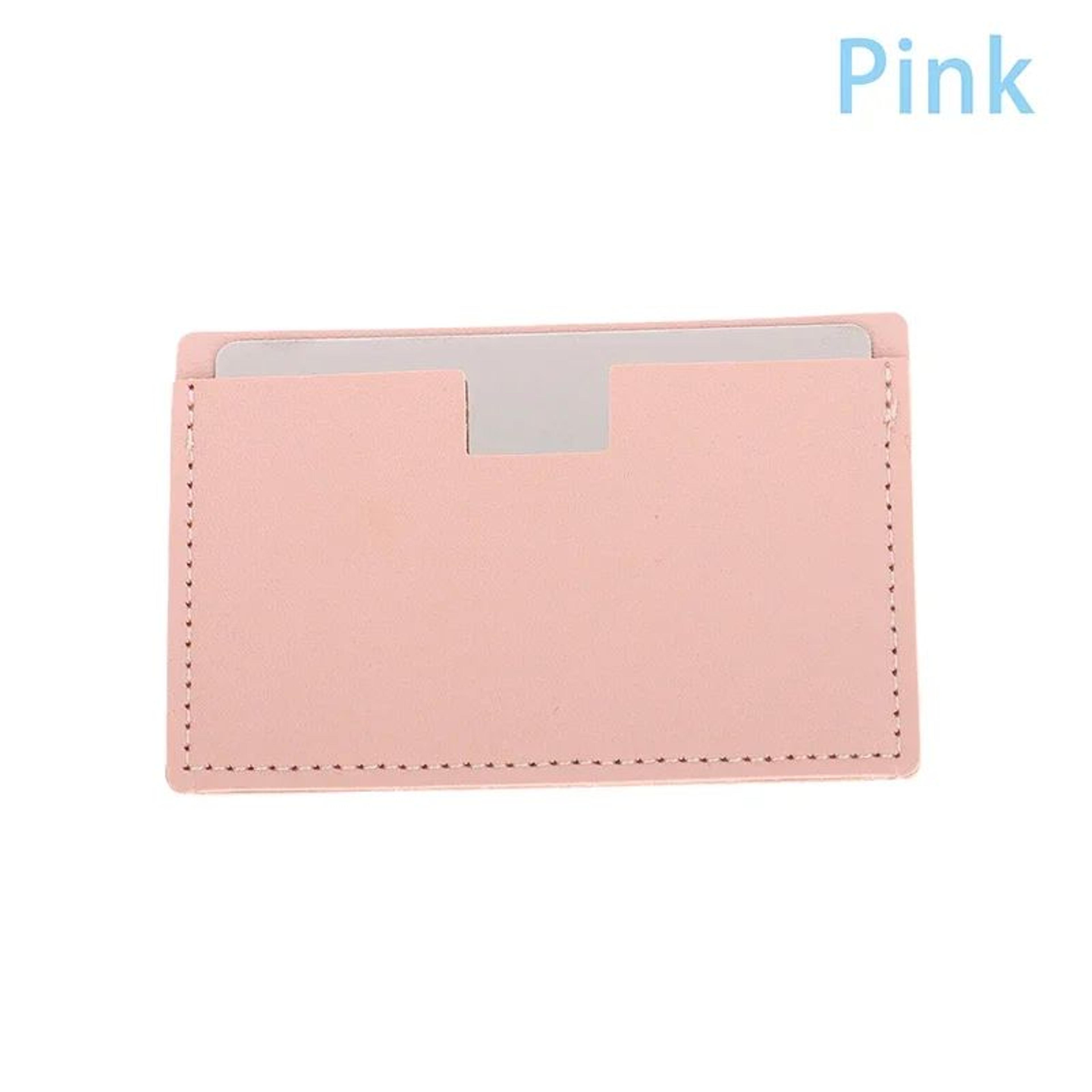 Unbreakable Pocket Makeup Mirror  PU Leather Stainless Steel Compact Cosmetic Mirror 374 X 236 In F 10