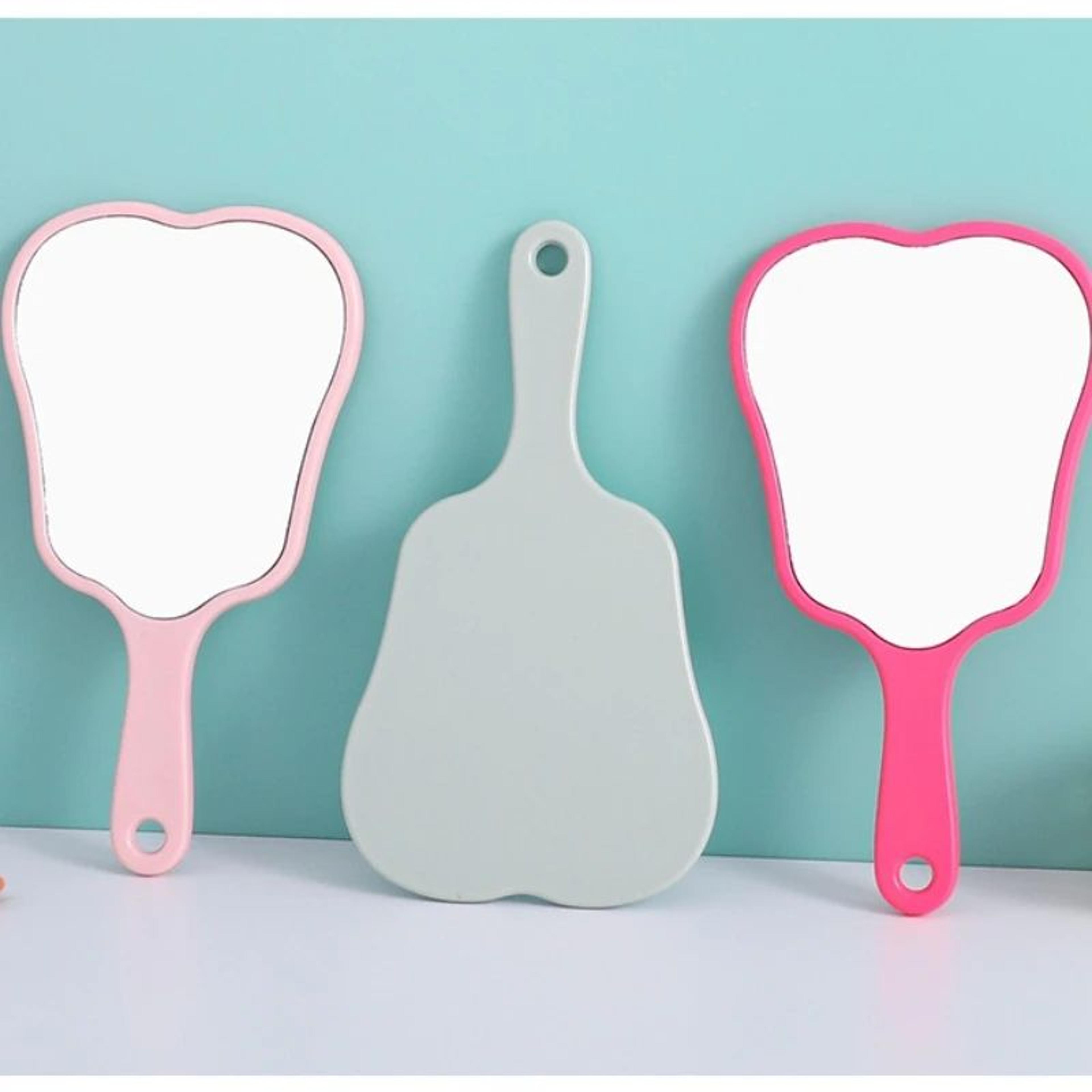 Tooth Shaped Handheld Mirror  Lightweight 335 X 630 In Portable Dental Makeup Mirror For Women Dent 2
