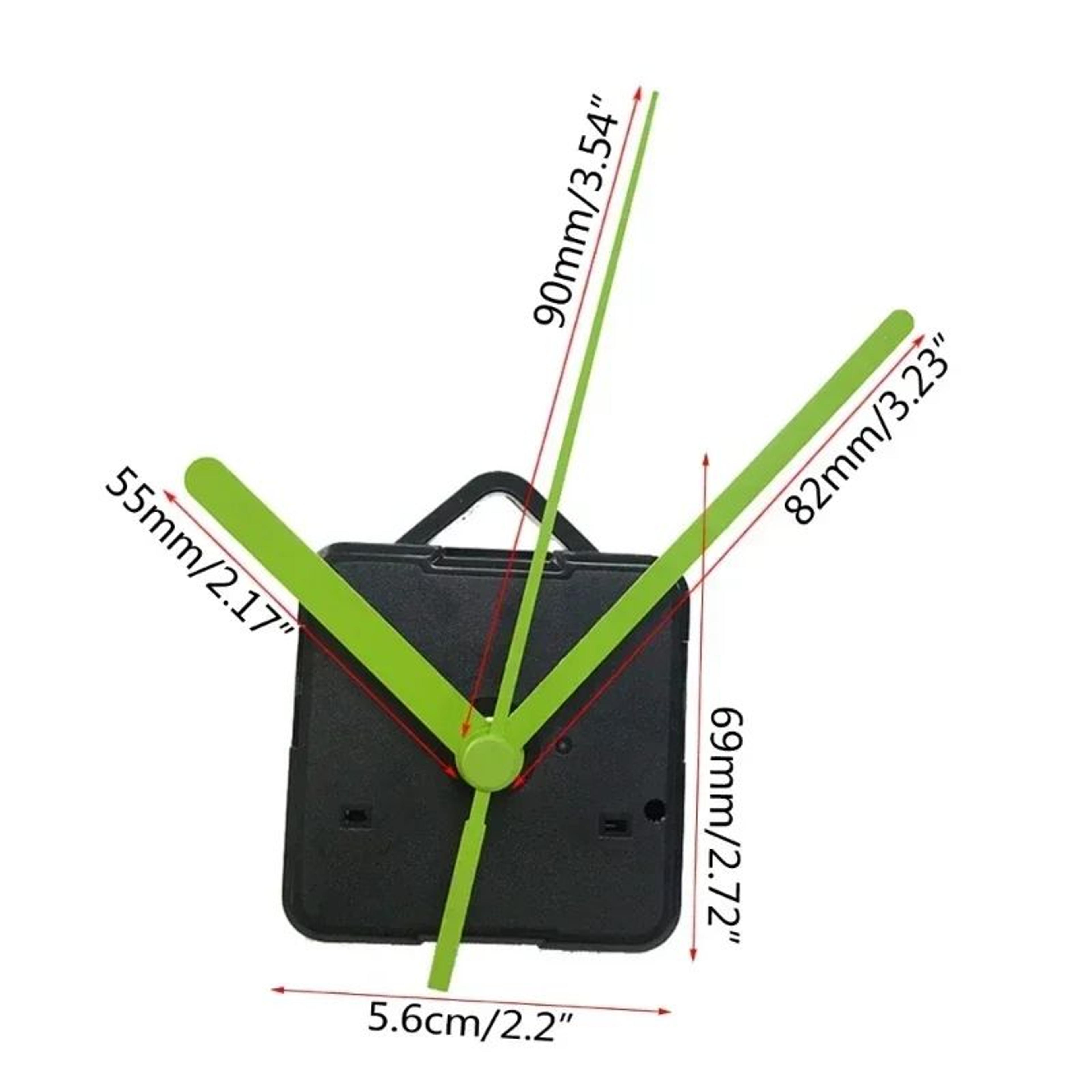 Silent Quartz Clock Movement Kit  Long Shaft High Torque NonTicking DIY Replacement Mechanism With  5