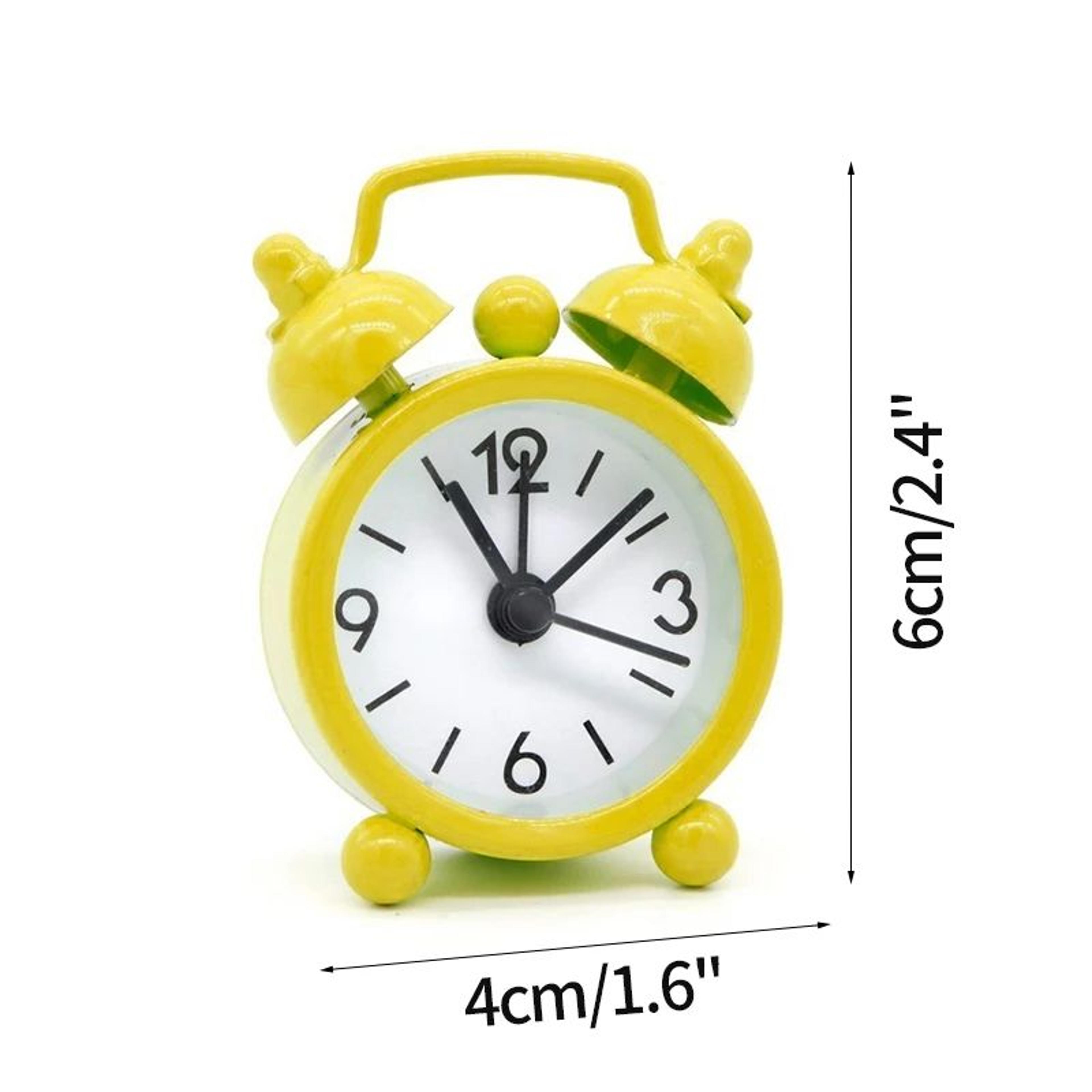 Nordic Silent Quartz Alarm Clock  41 In Compact Metal Table Clock With Night Light Stand For Bedroo 19