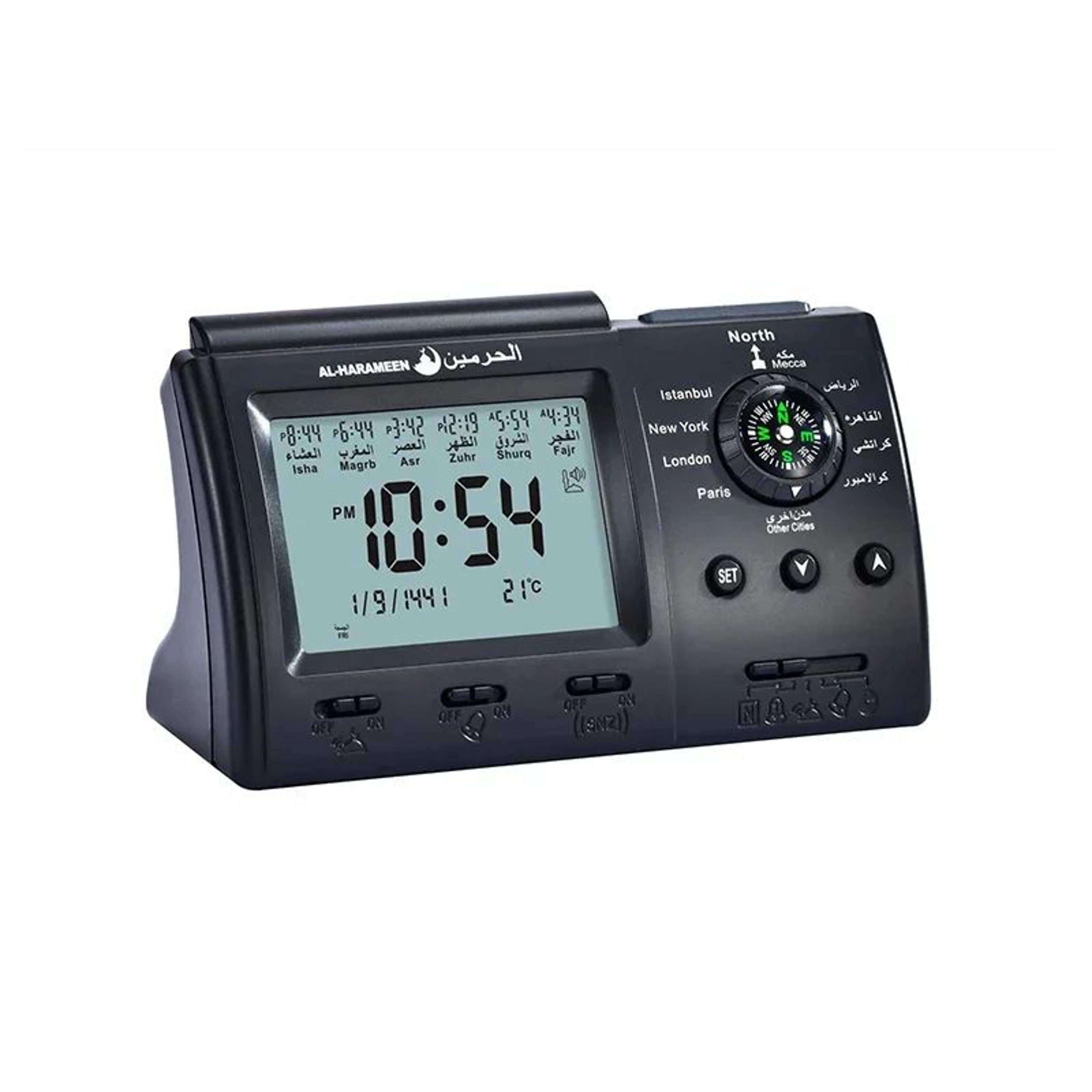 Azan Muslim Table Clock  Digital Islamic Prayer Alarm With World Time Display For Ramadan Gifts  Ho 6