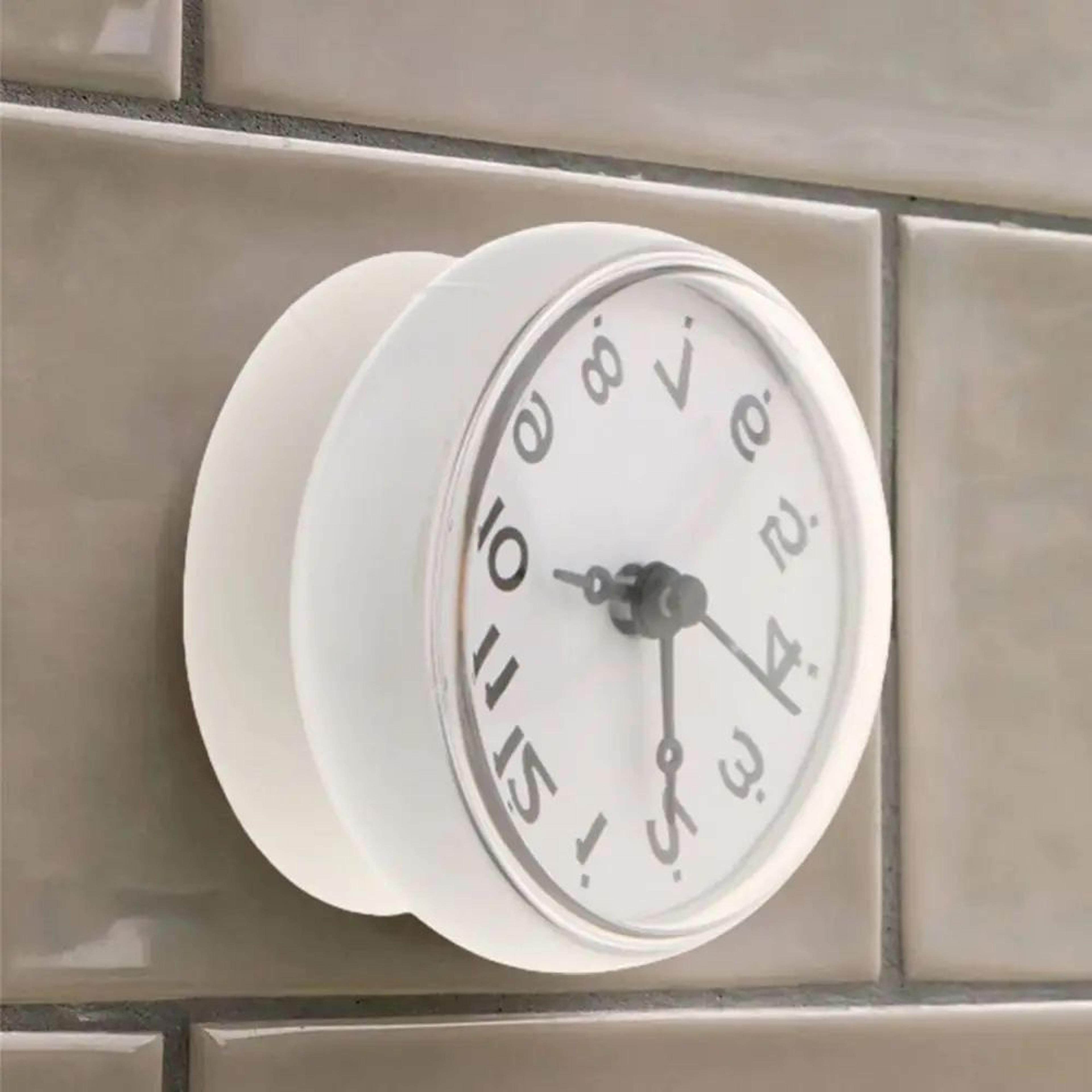 276 In Shower Wall Clock  Waterproof AntiFog Mini Suction Cup Clock For Bathroom Kitchen  Toilet De